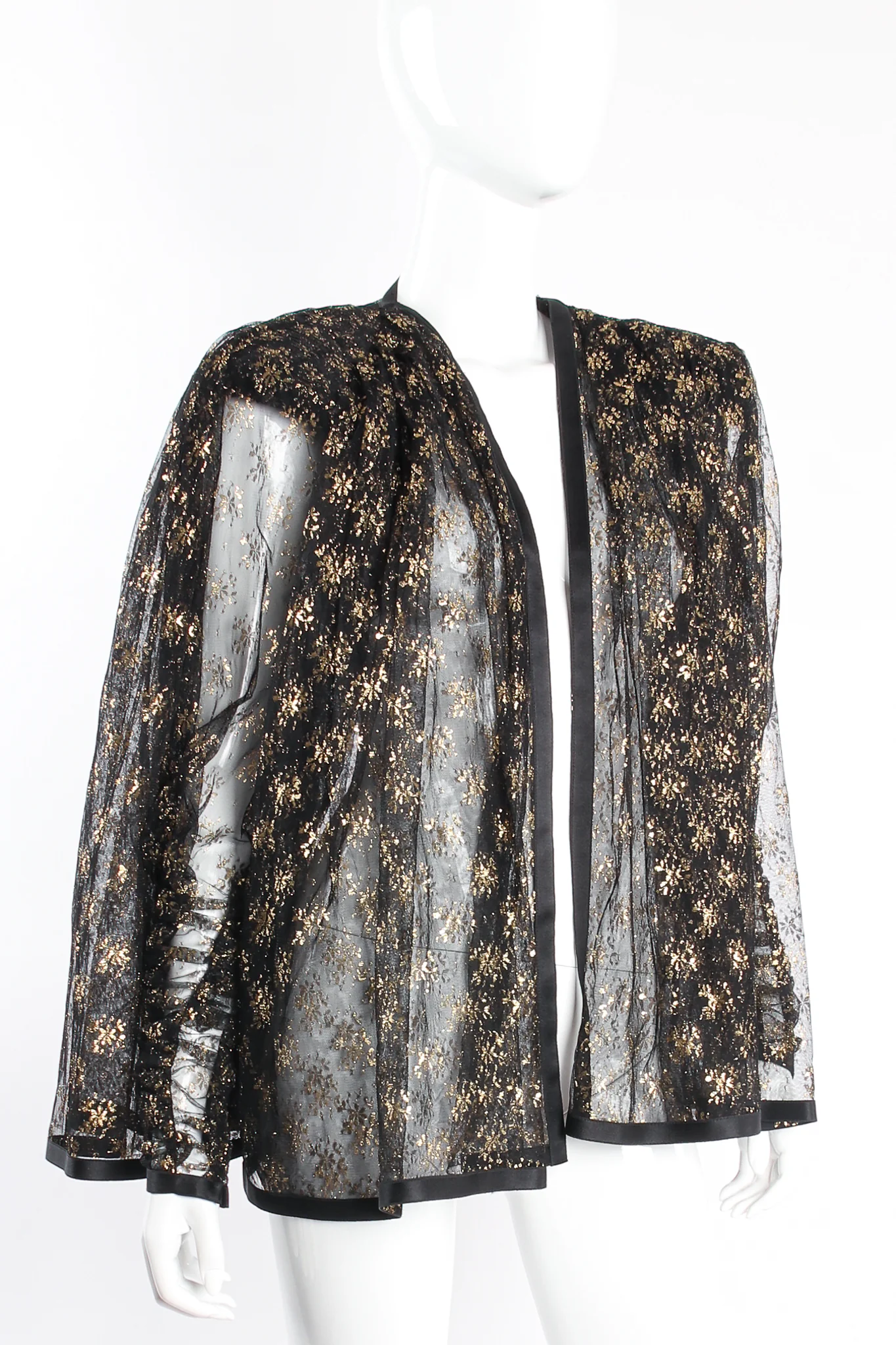 Sheer Lace Capelet Jacket