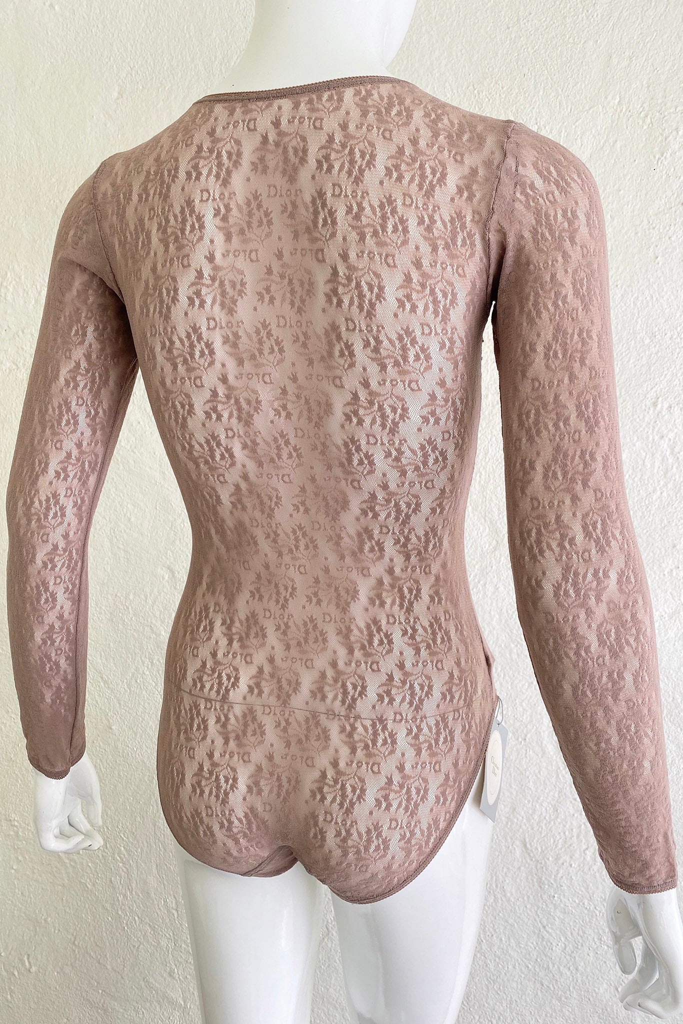Sheer Lace Logo Bodysuit - Image 6
