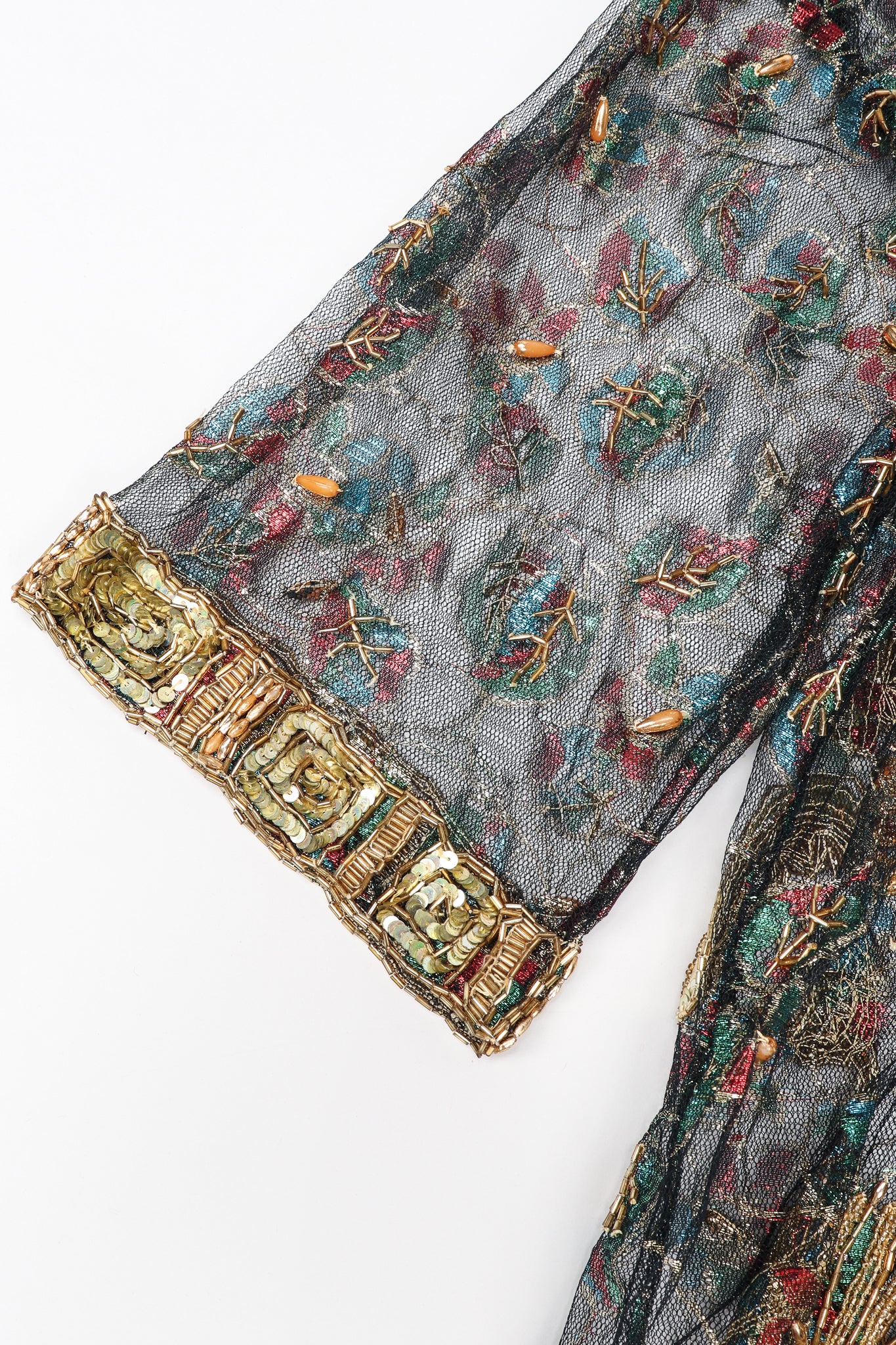 Sheer Embellished Duster Jacket - Image 14