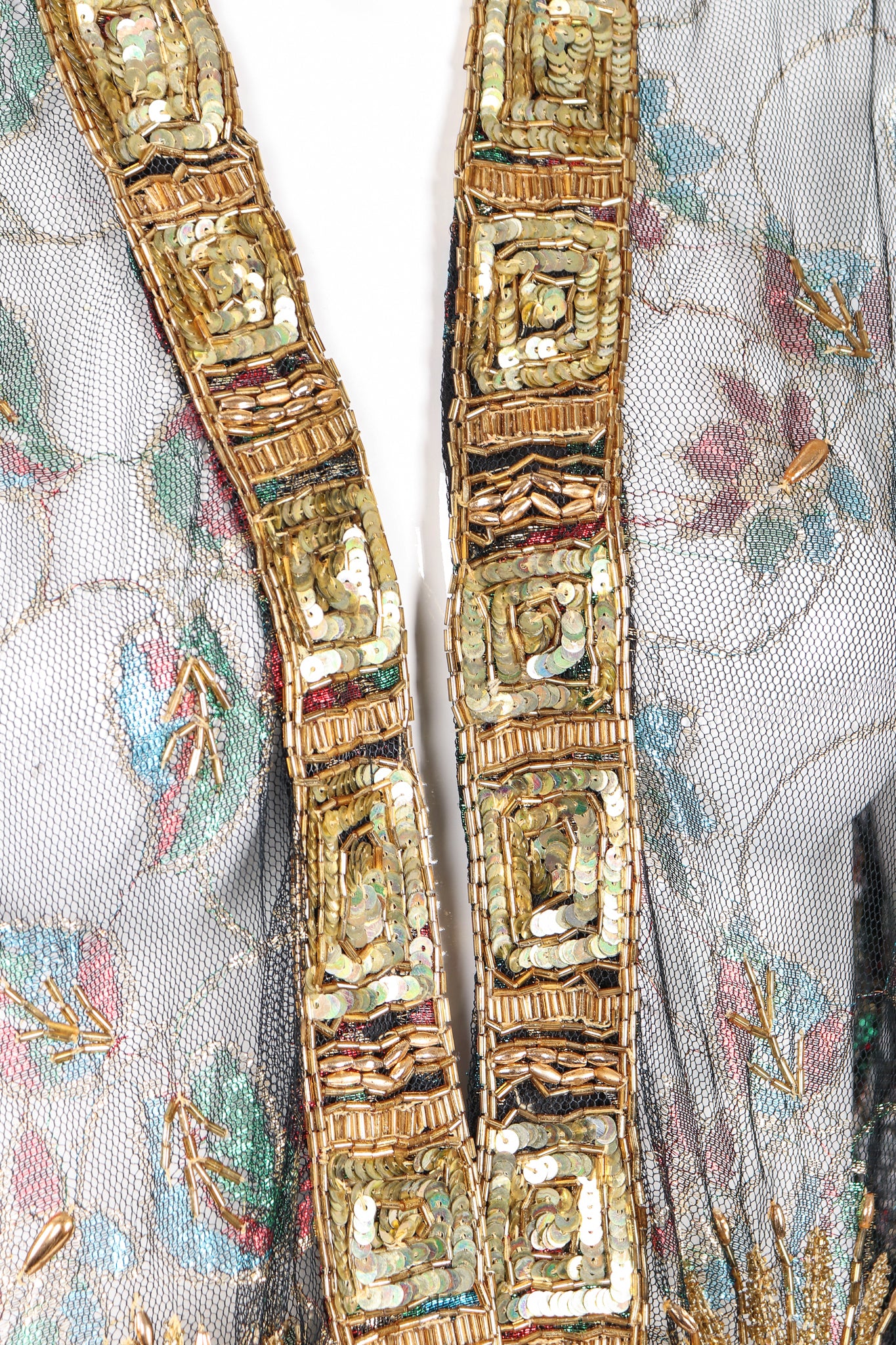 Sheer Embellished Duster Jacket - Image 7