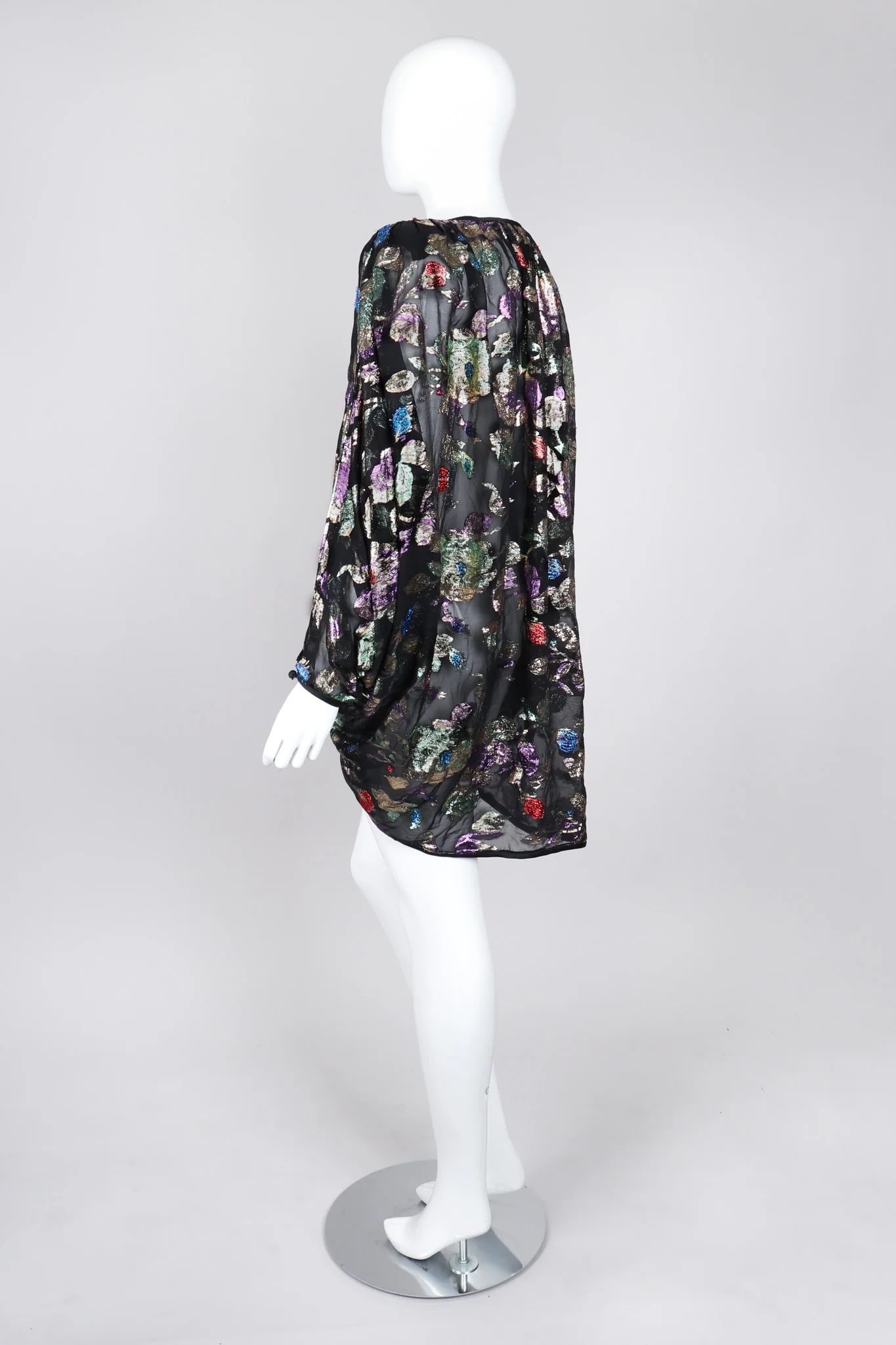 Sheer Lamé Floral Jacket - Image 6