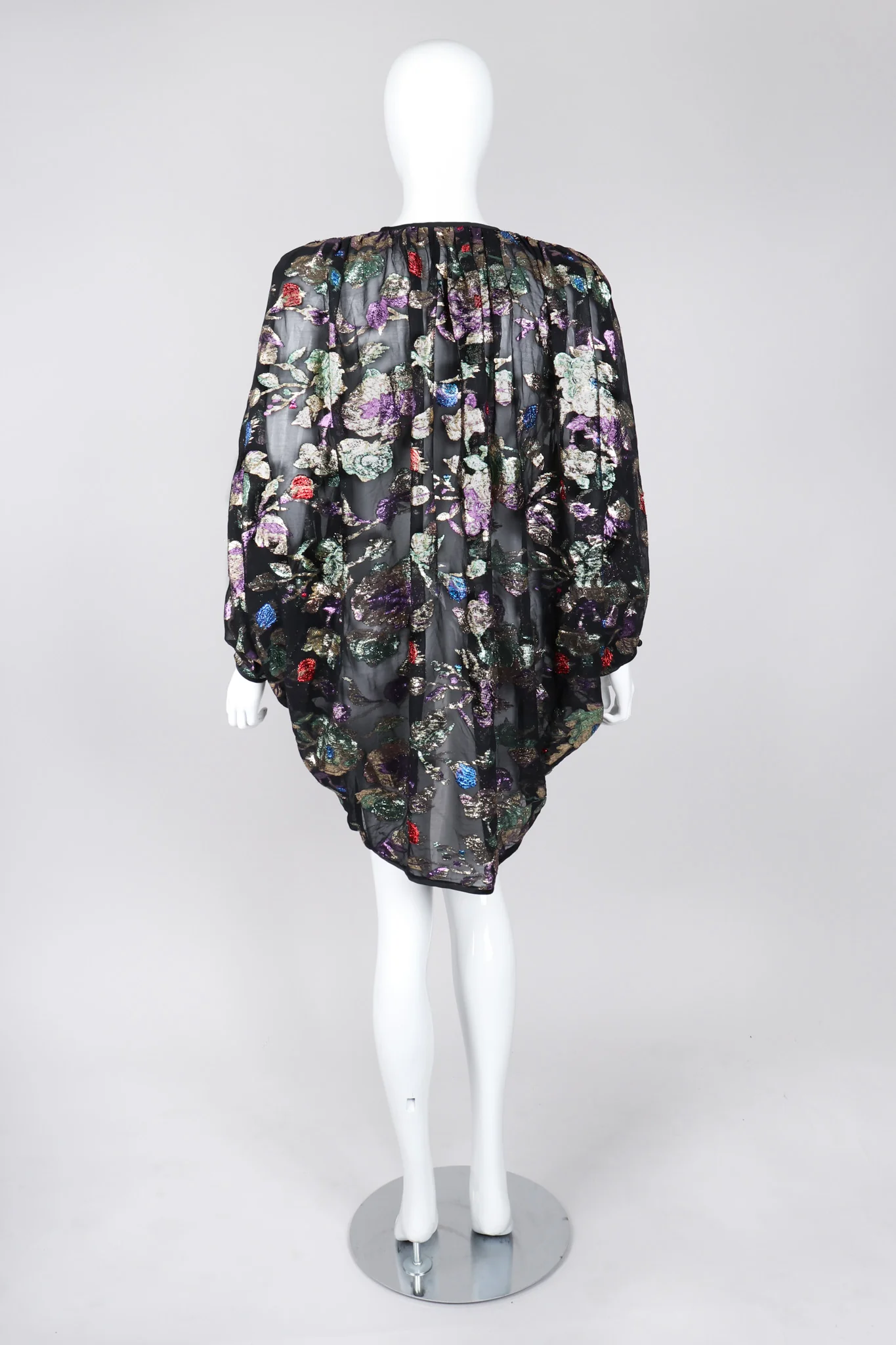 Sheer Lamé Floral Jacket - Image 7