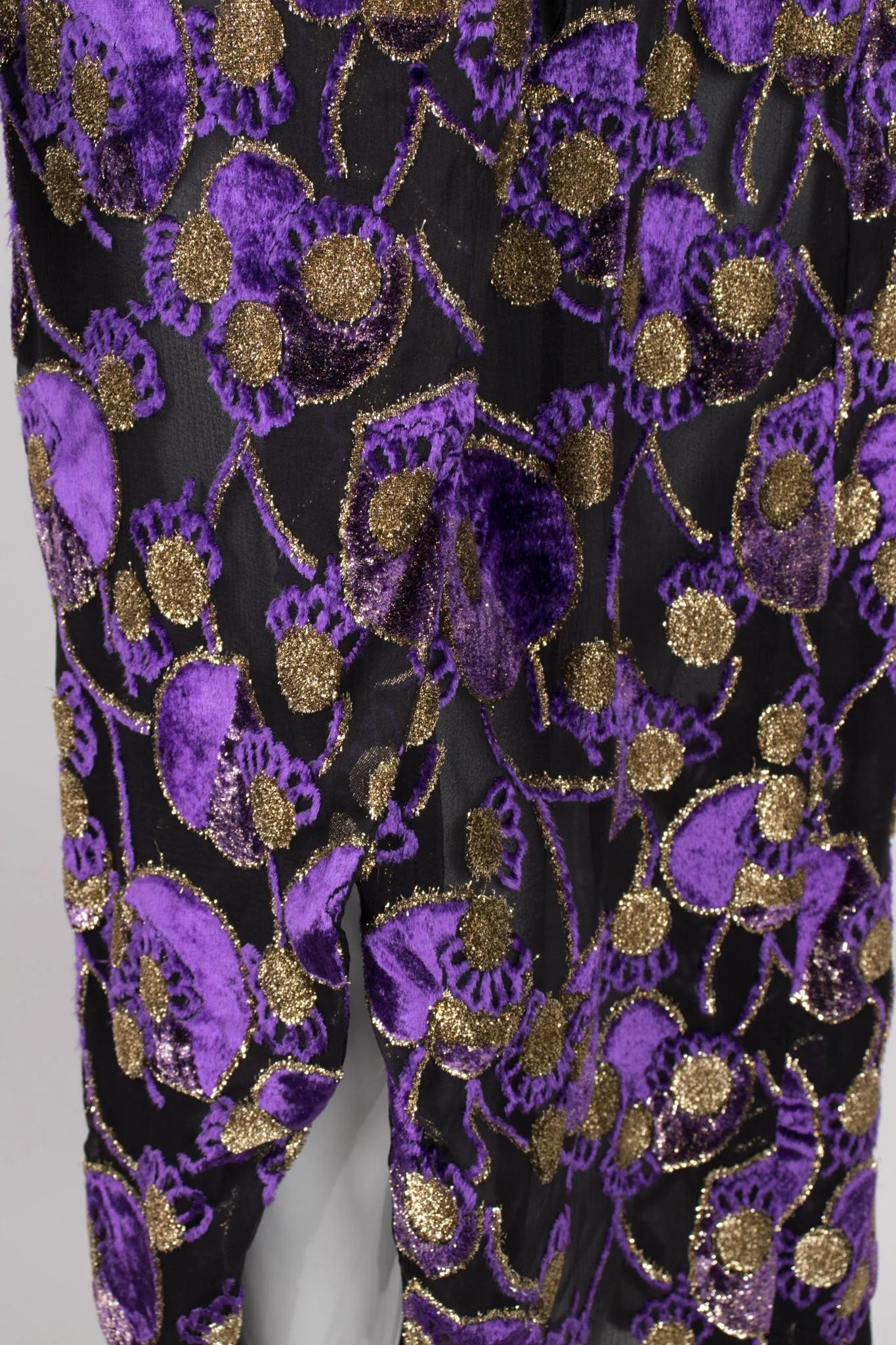 Sheer Lamé Velvet Top & Skirt Set - Image 12