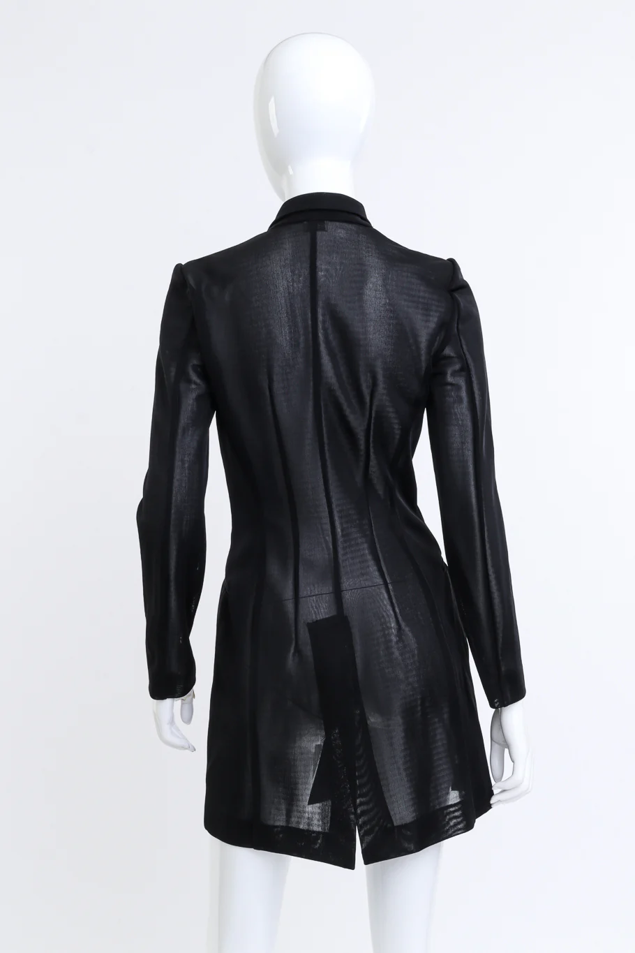Sheer Mesh Longline Jacket - Image 3