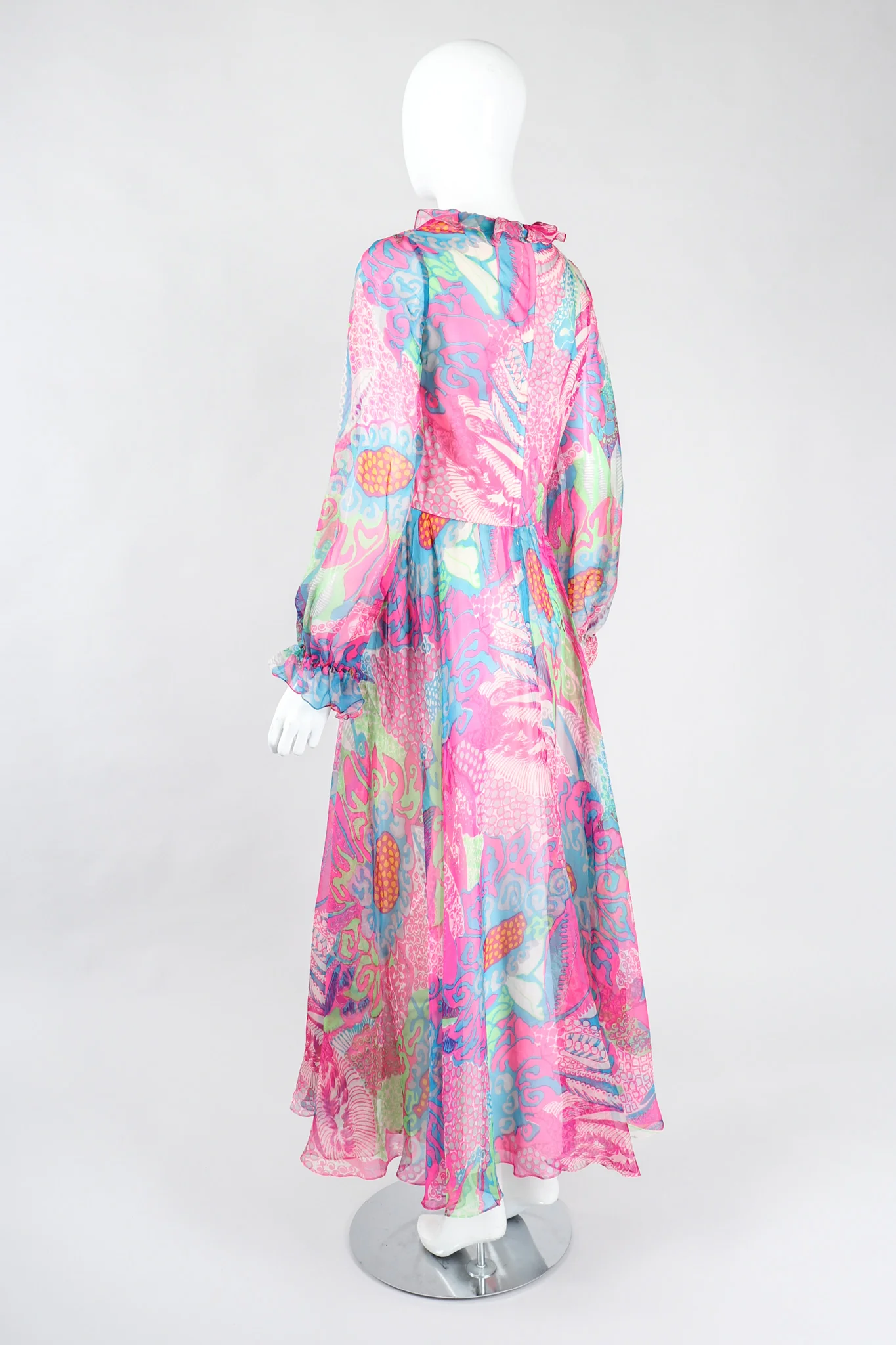 Sheer Mod Floral Dress - Image 5