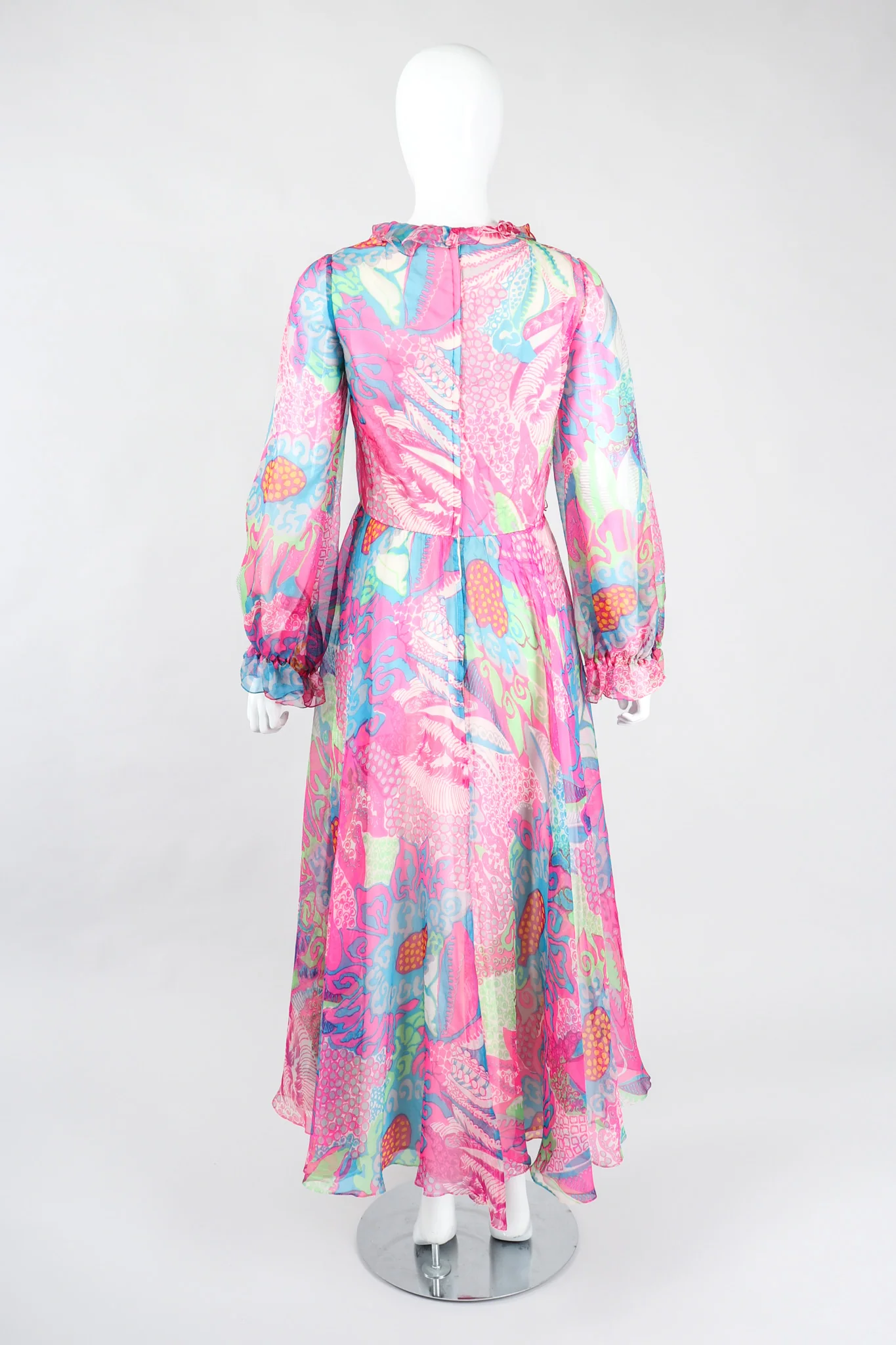 Sheer Mod Floral Dress - Image 6