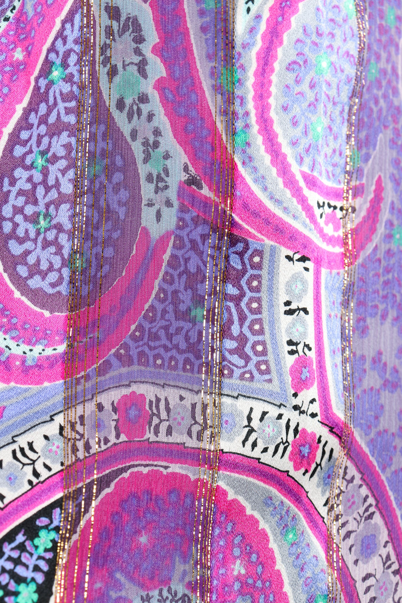 Sheer Paisley Blouse & Skirt Set - Image 10