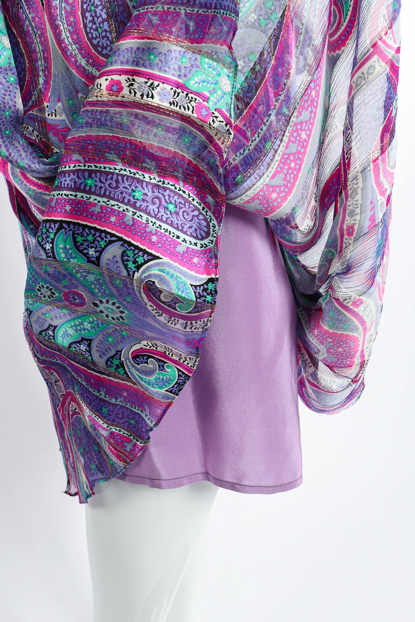 Sheer Paisley Blouse & Skirt Set - Image 17