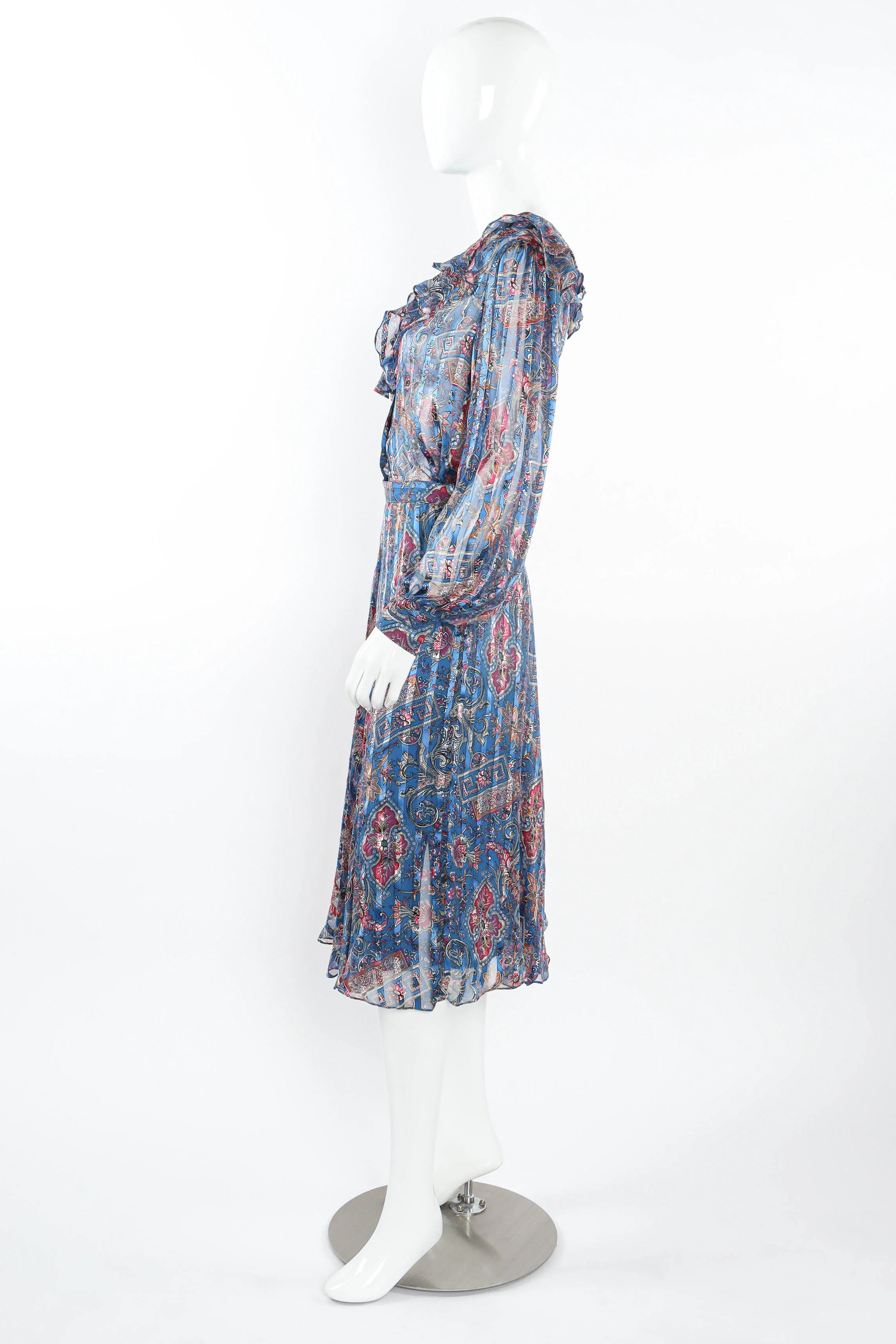 Sheer Paisley Top & Skirt Set - Image 4