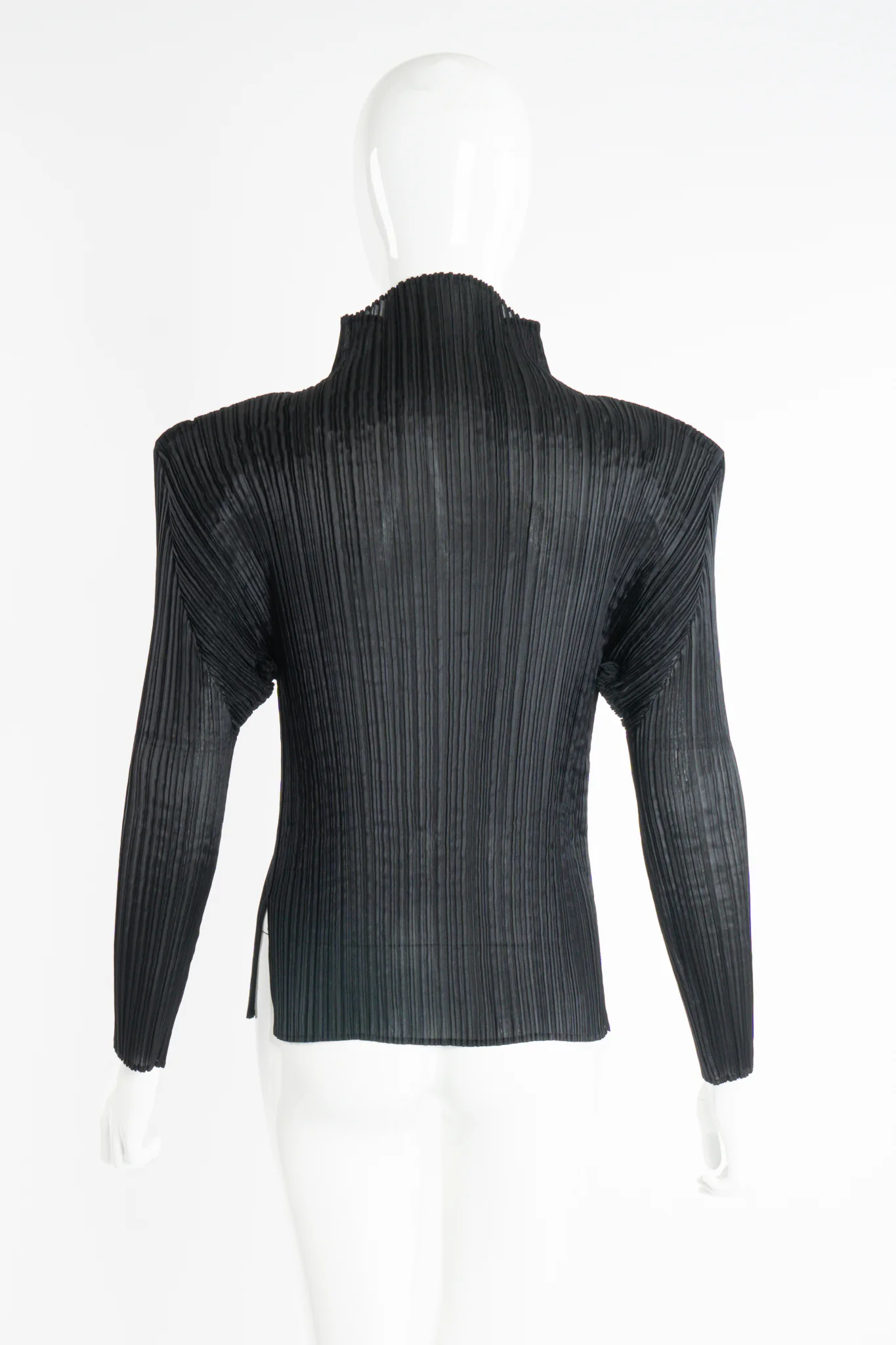 Sheer Pleated Mockneck Top - Image 9