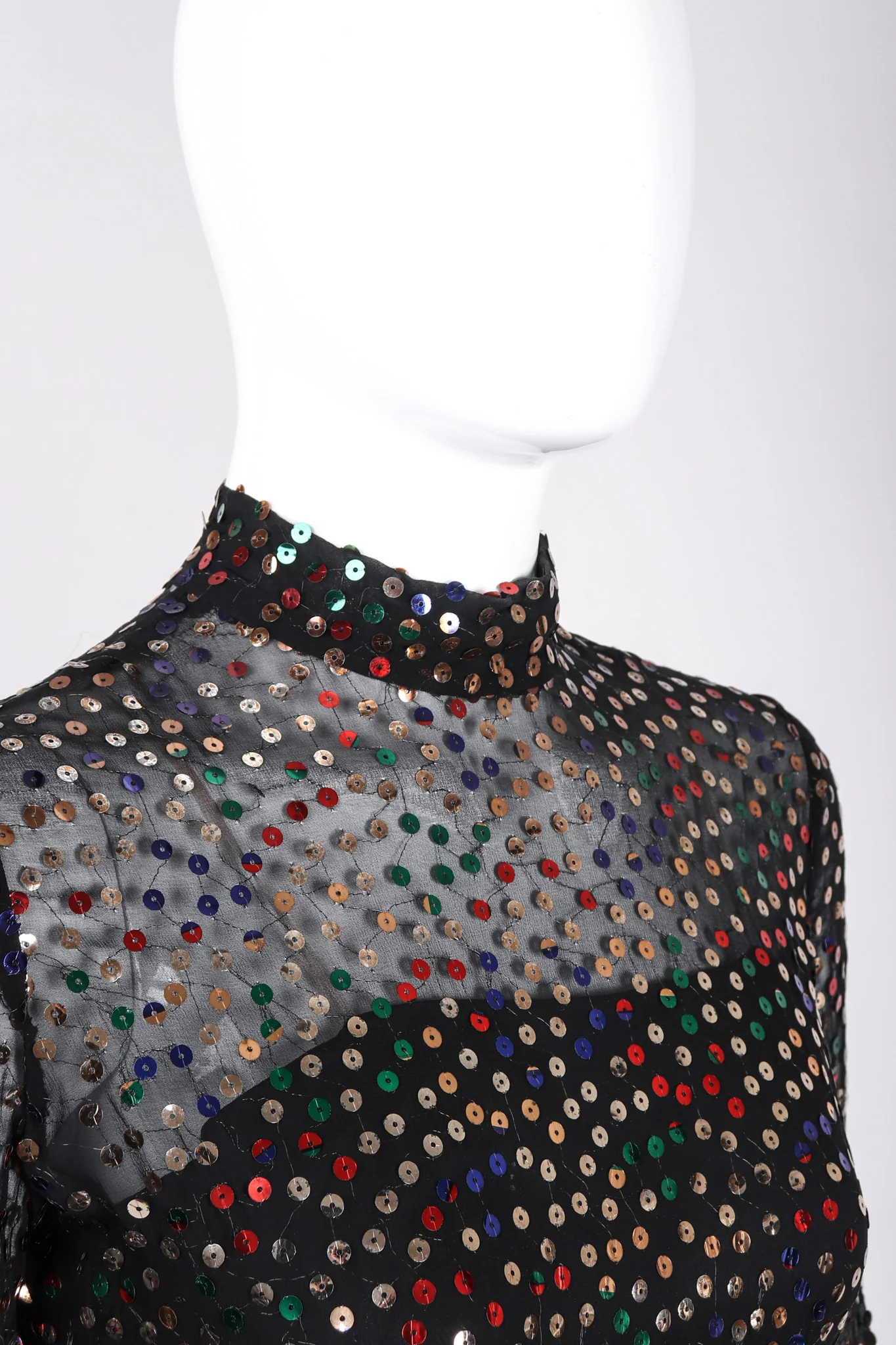 Sheer Rainbow Confetti Dress - Image 2