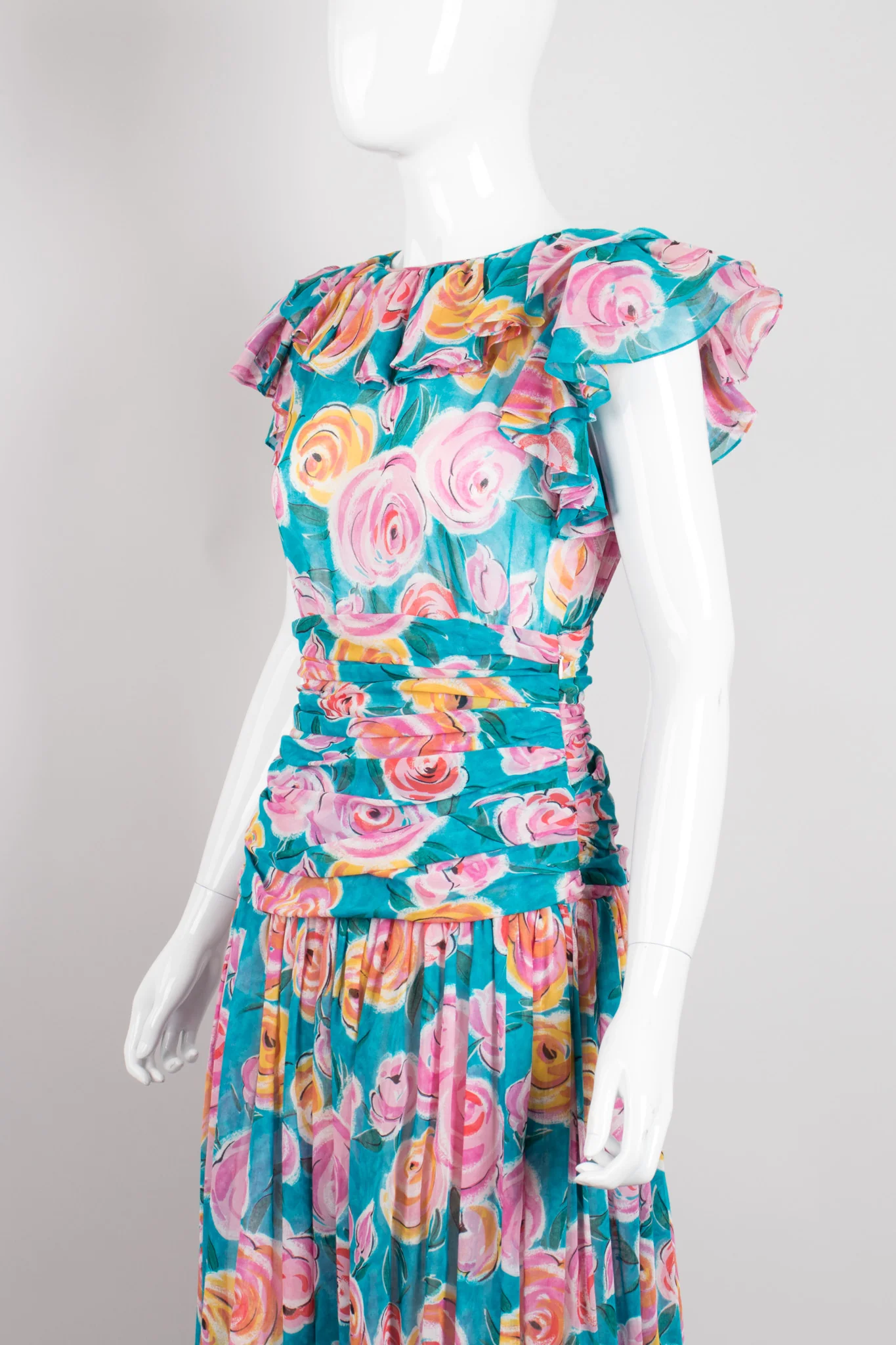 Sheer Rose Ruffle Top - Image 8