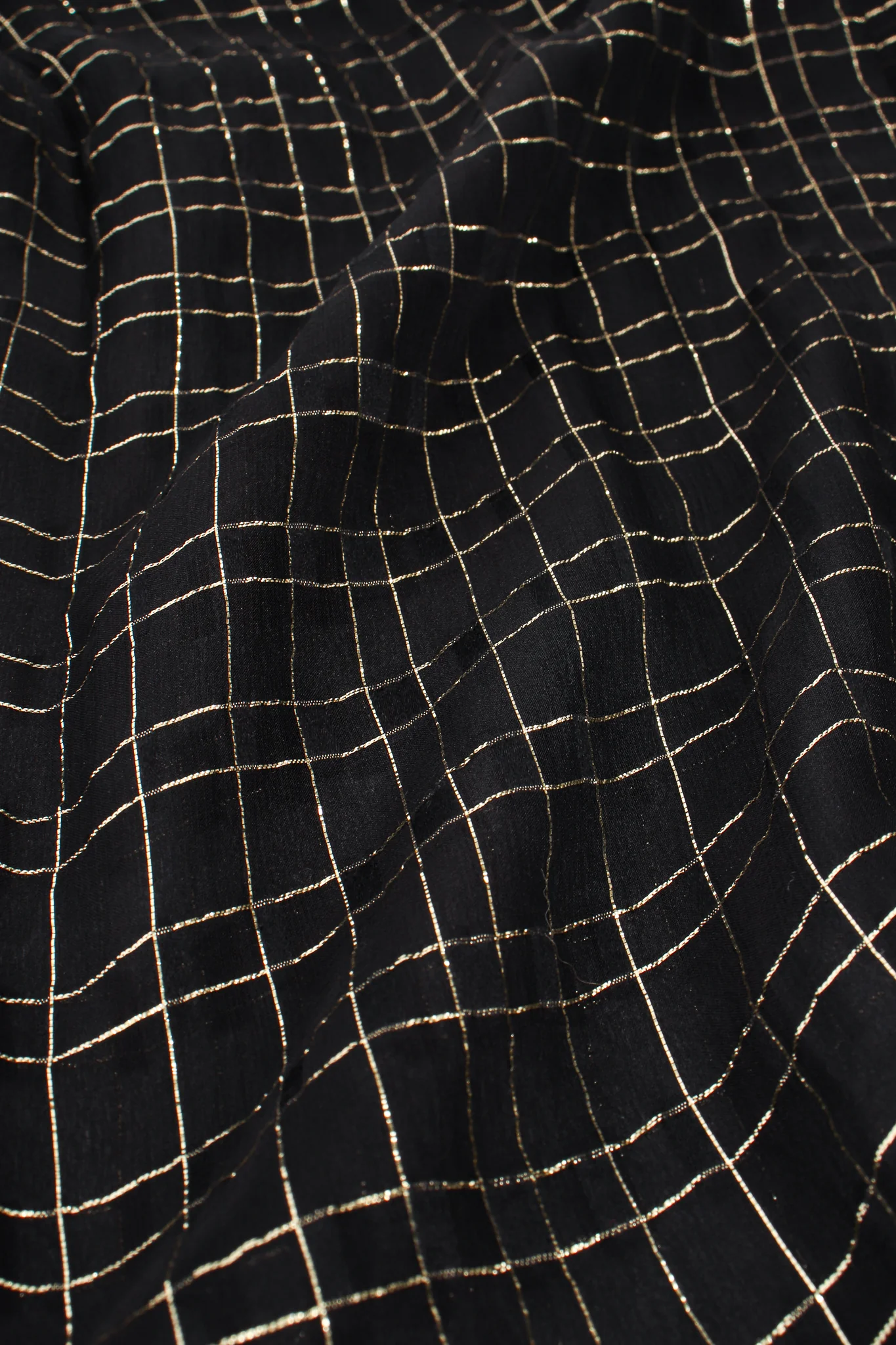 Sheer Ruffle Collar Lamé Blouse - Image 9