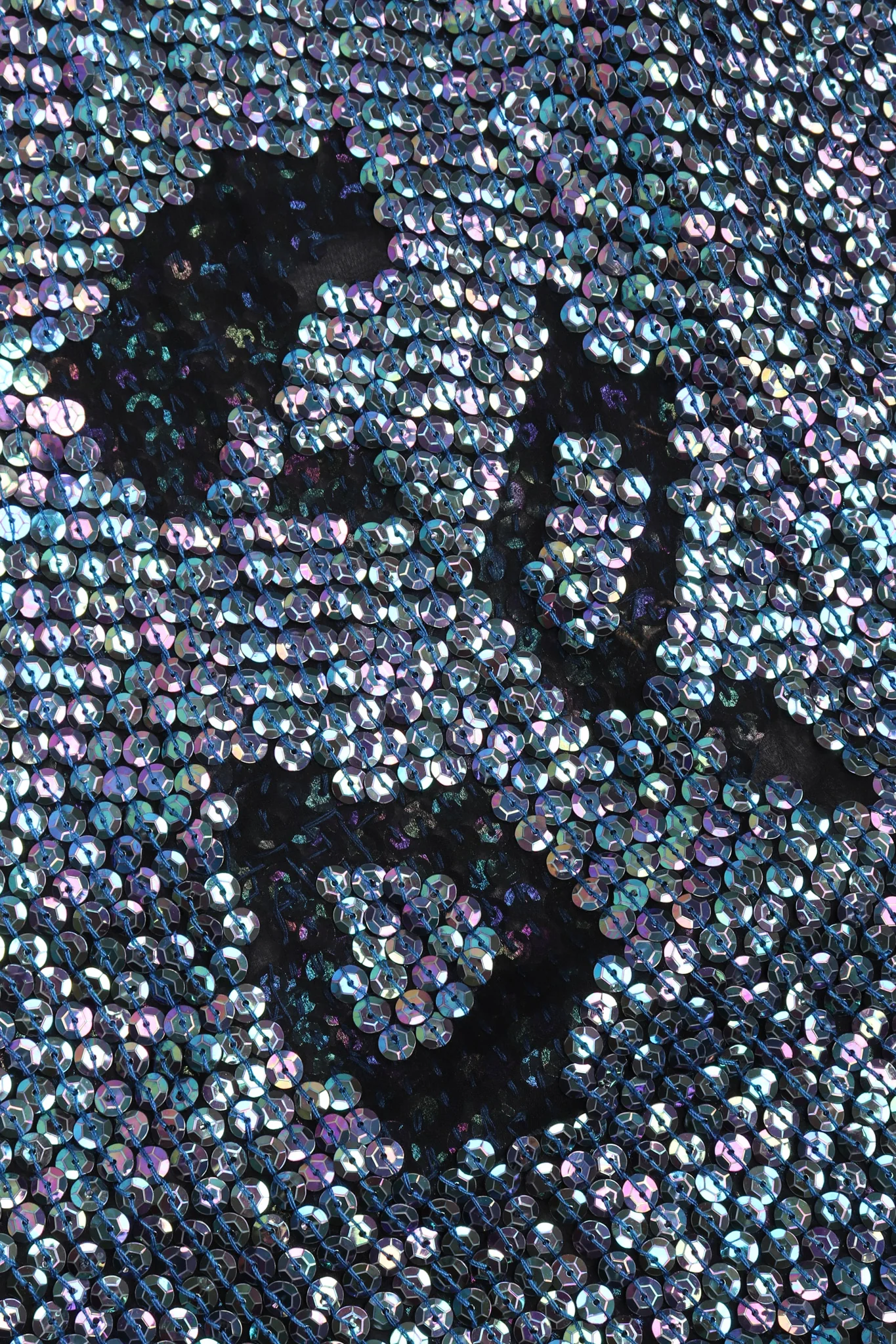 Sheer Sequined Shift Gown - Image 9