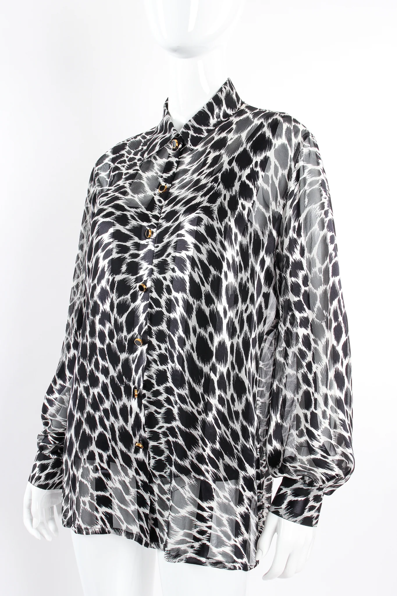 Sheer Animal Print Shirt & Tank