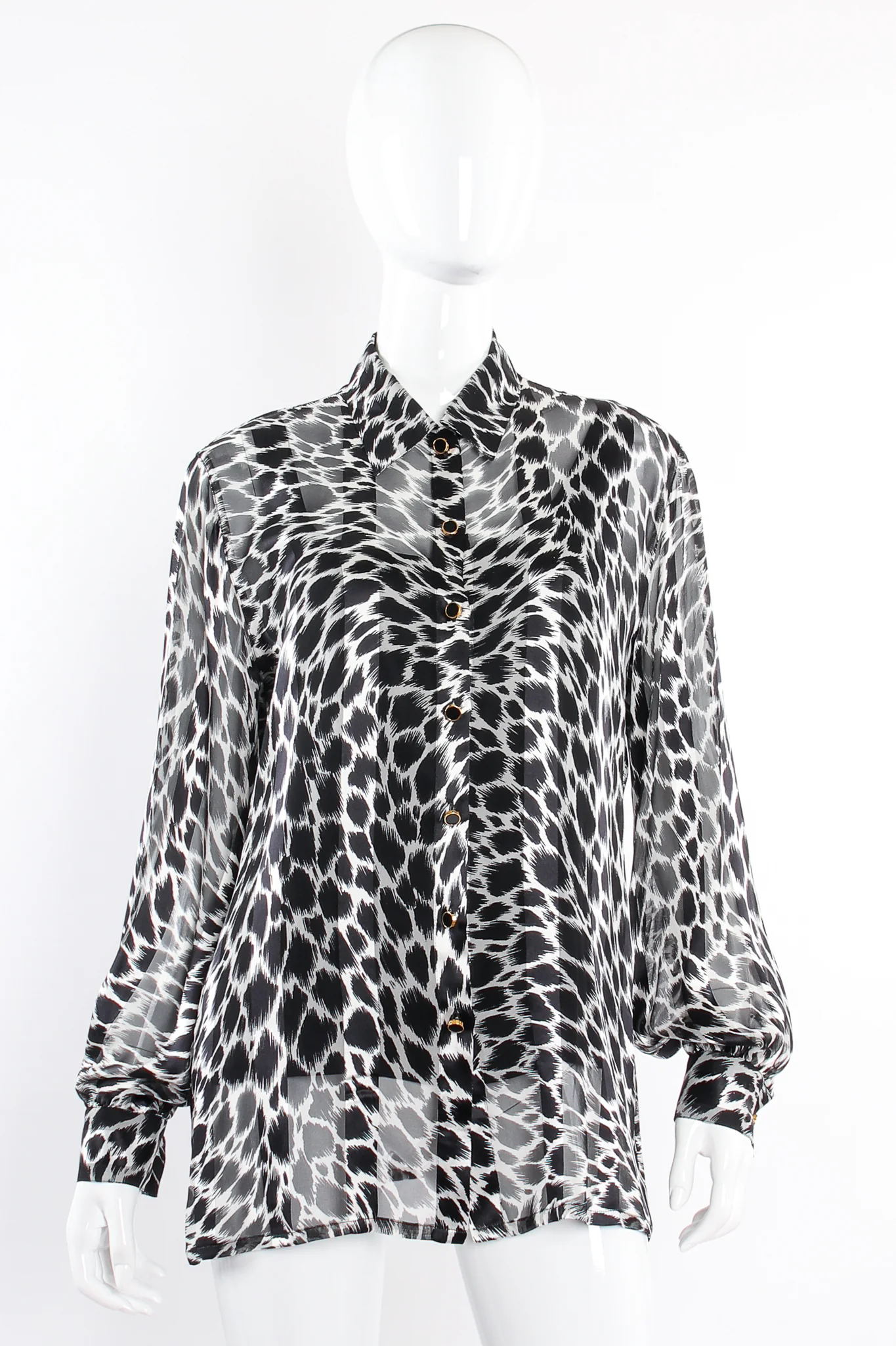 Sheer Animal Print Shirt & Tank - Image 3