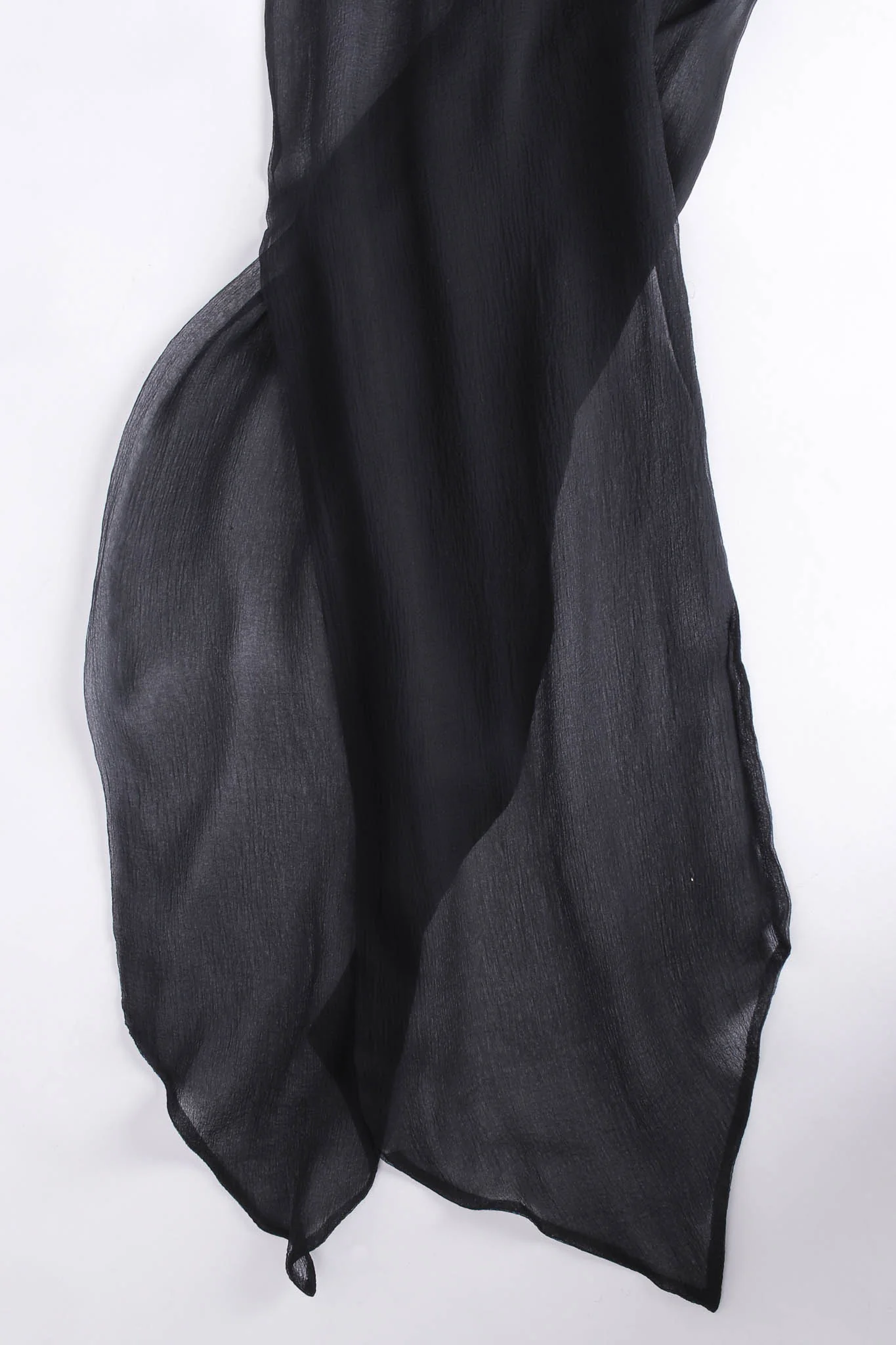 Sheer Silk Tie Blouse - Image 10