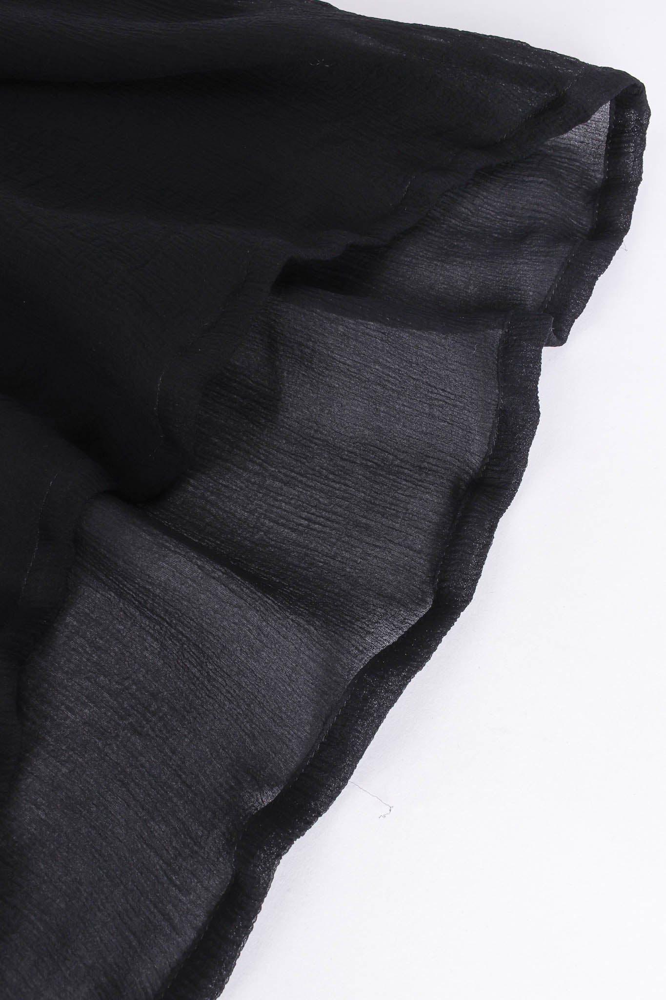 Sheer Silk Tie Blouse - Image 11