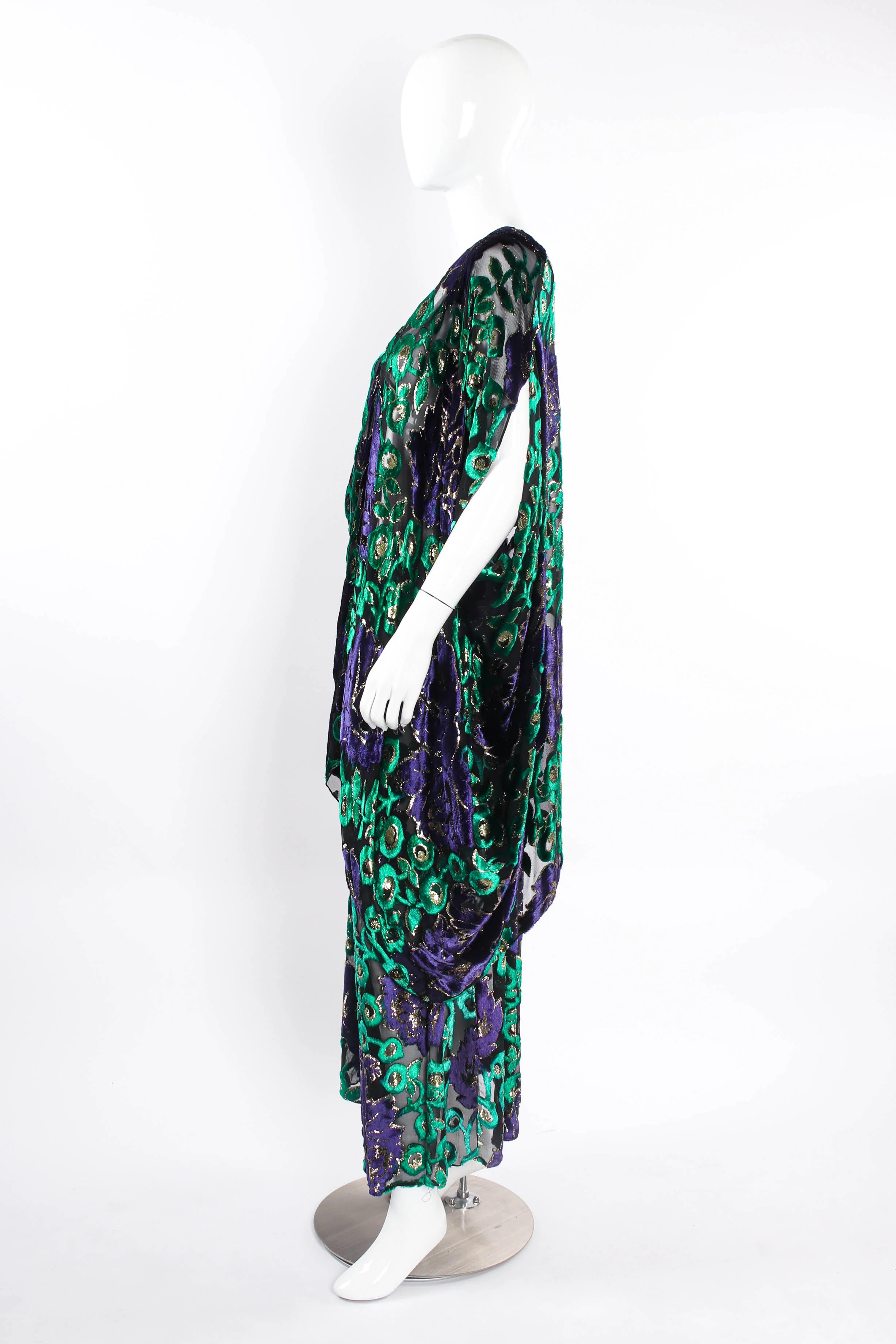 Sheer Floral Duster & Skirt Set - Image 3