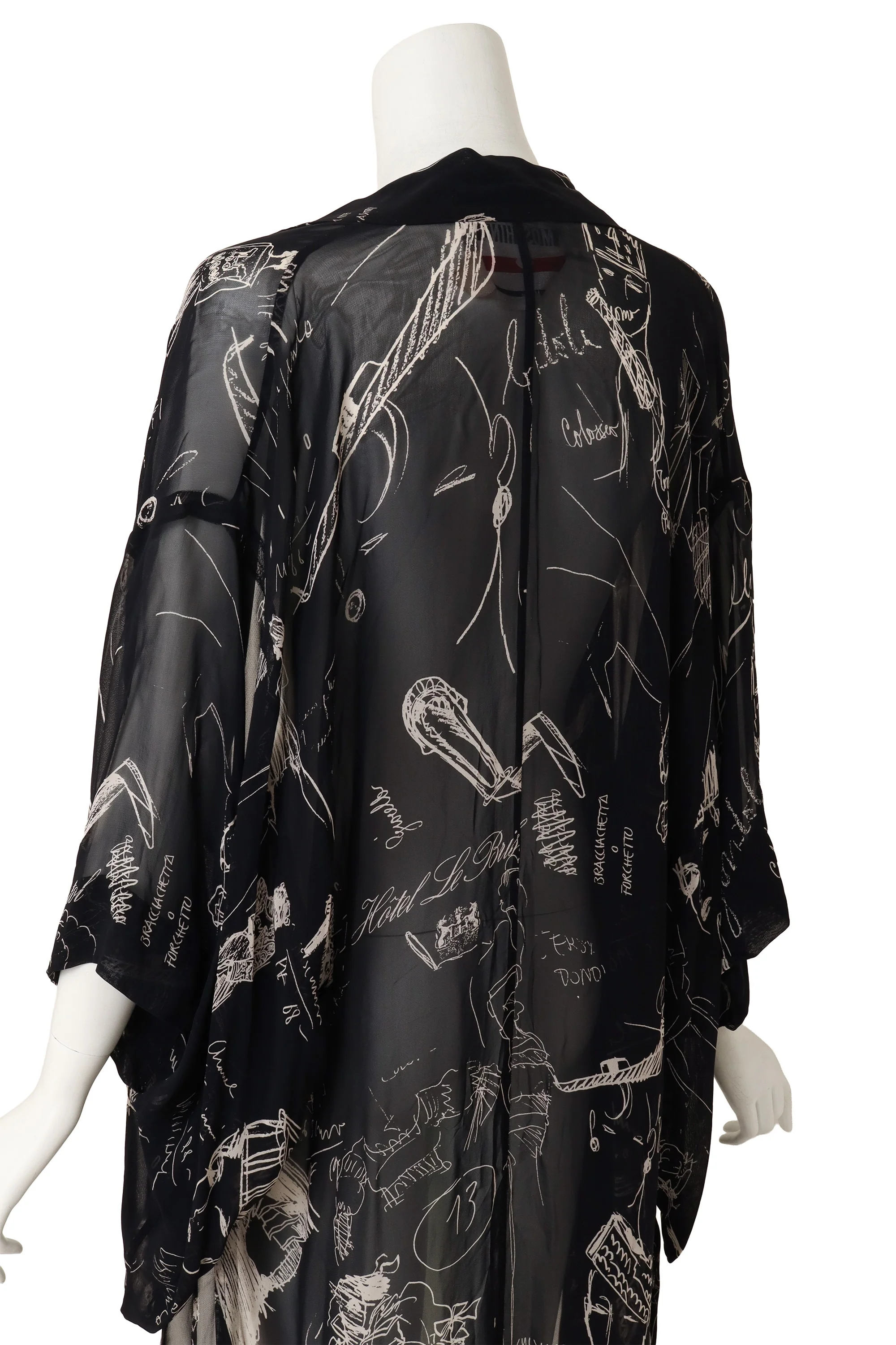 Sheer Sketch Kimono - Image 3