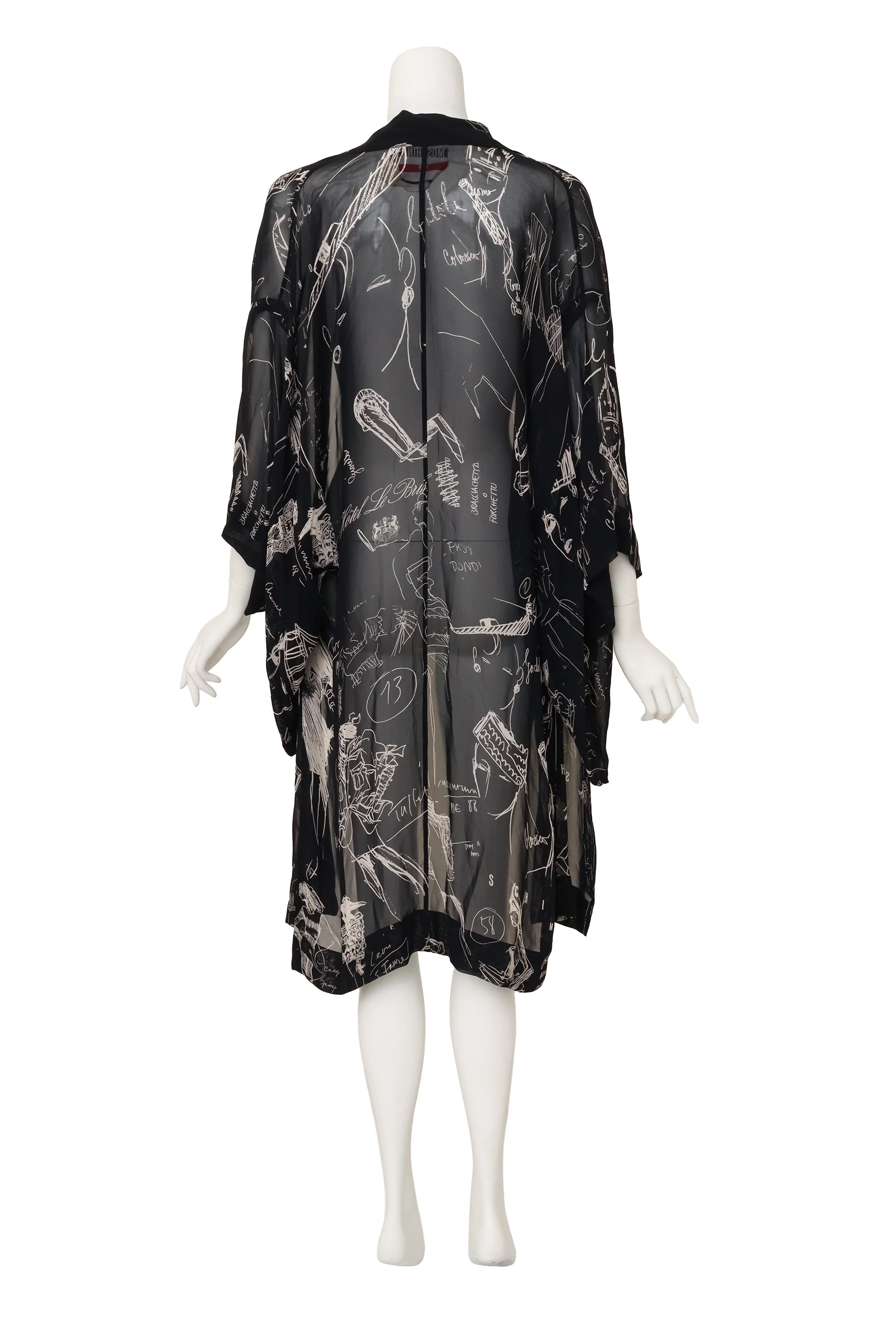 Sheer Sketch Kimono - Image 5