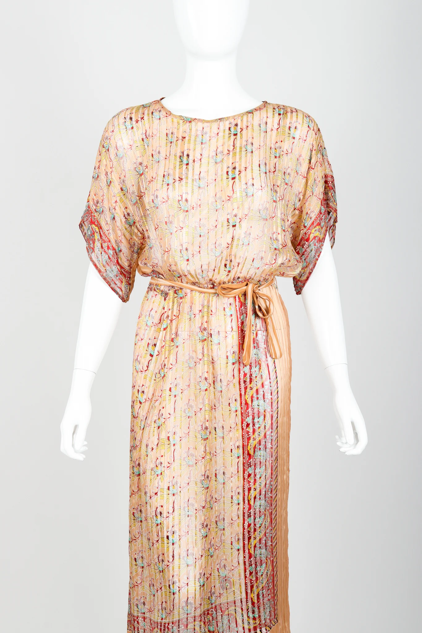 Sheer Stripe Sarong Dress - Image 2