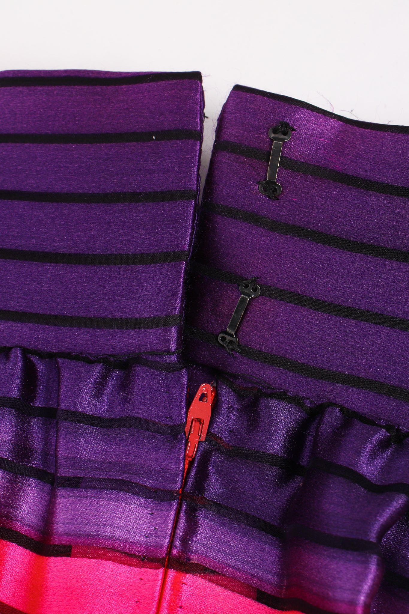 Sheer Stripe Silk Skirt - Image 8
