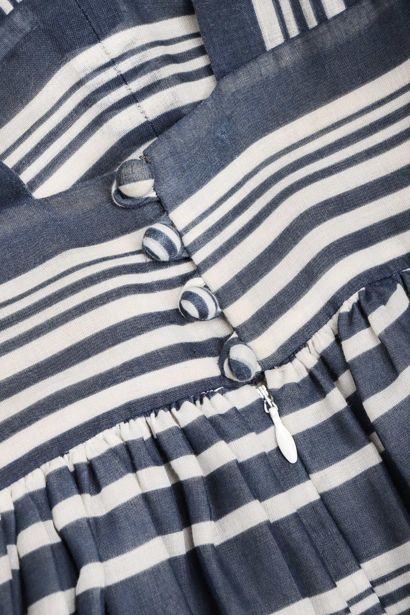 Striped Balloon Sleeve Dress - Image 17