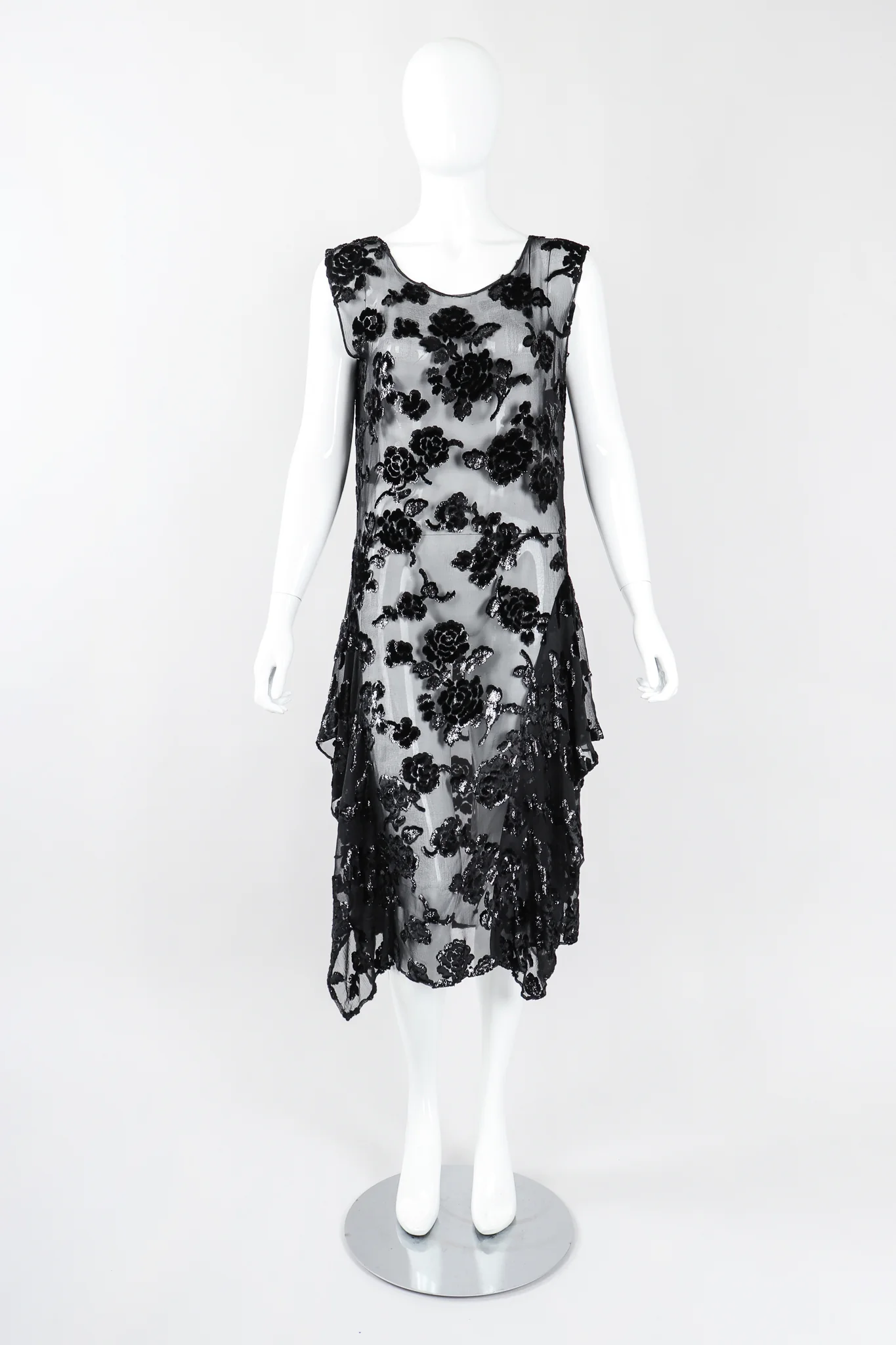 Sheer Velvet Burnout Dress