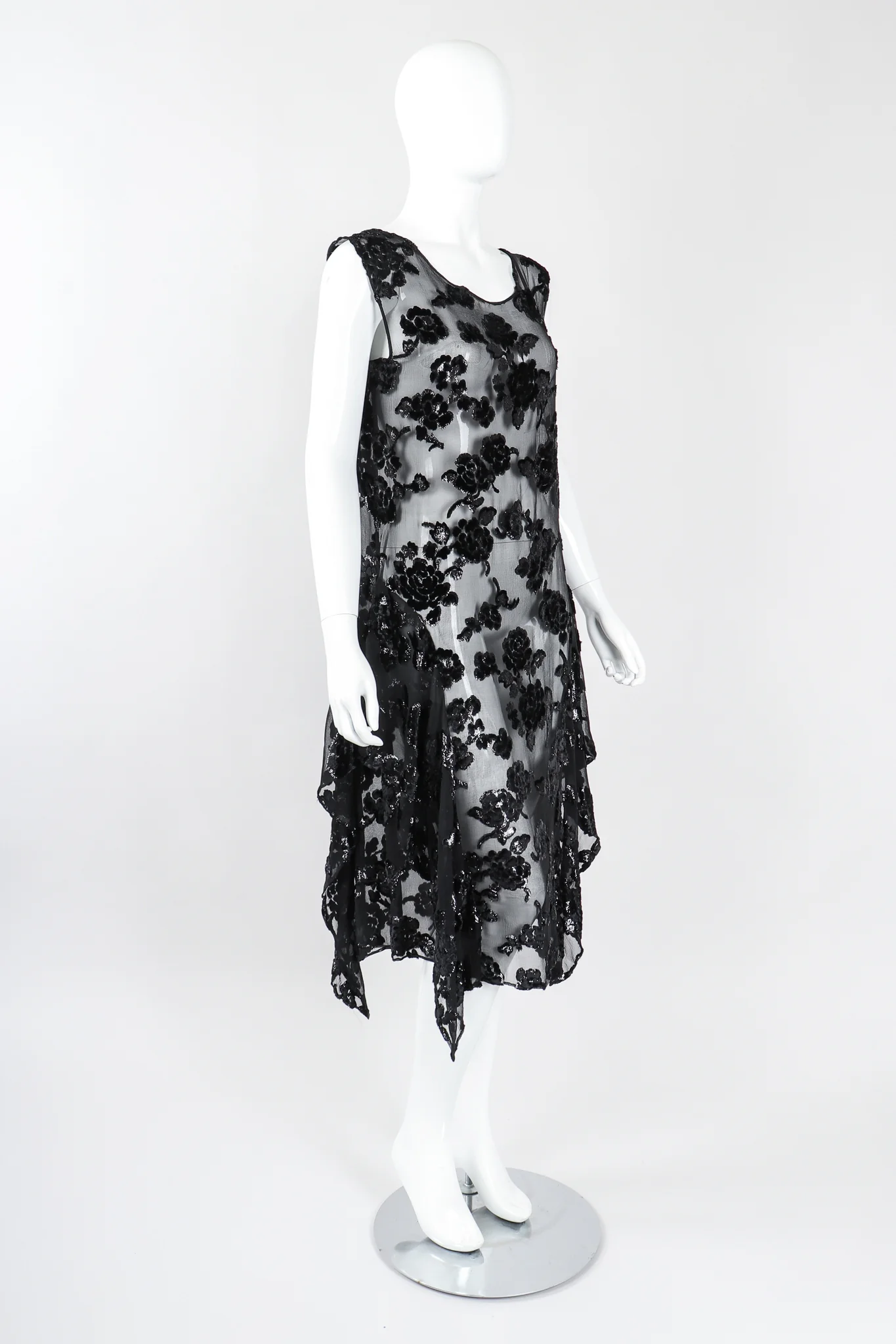 Sheer Velvet Burnout Dress - Image 2