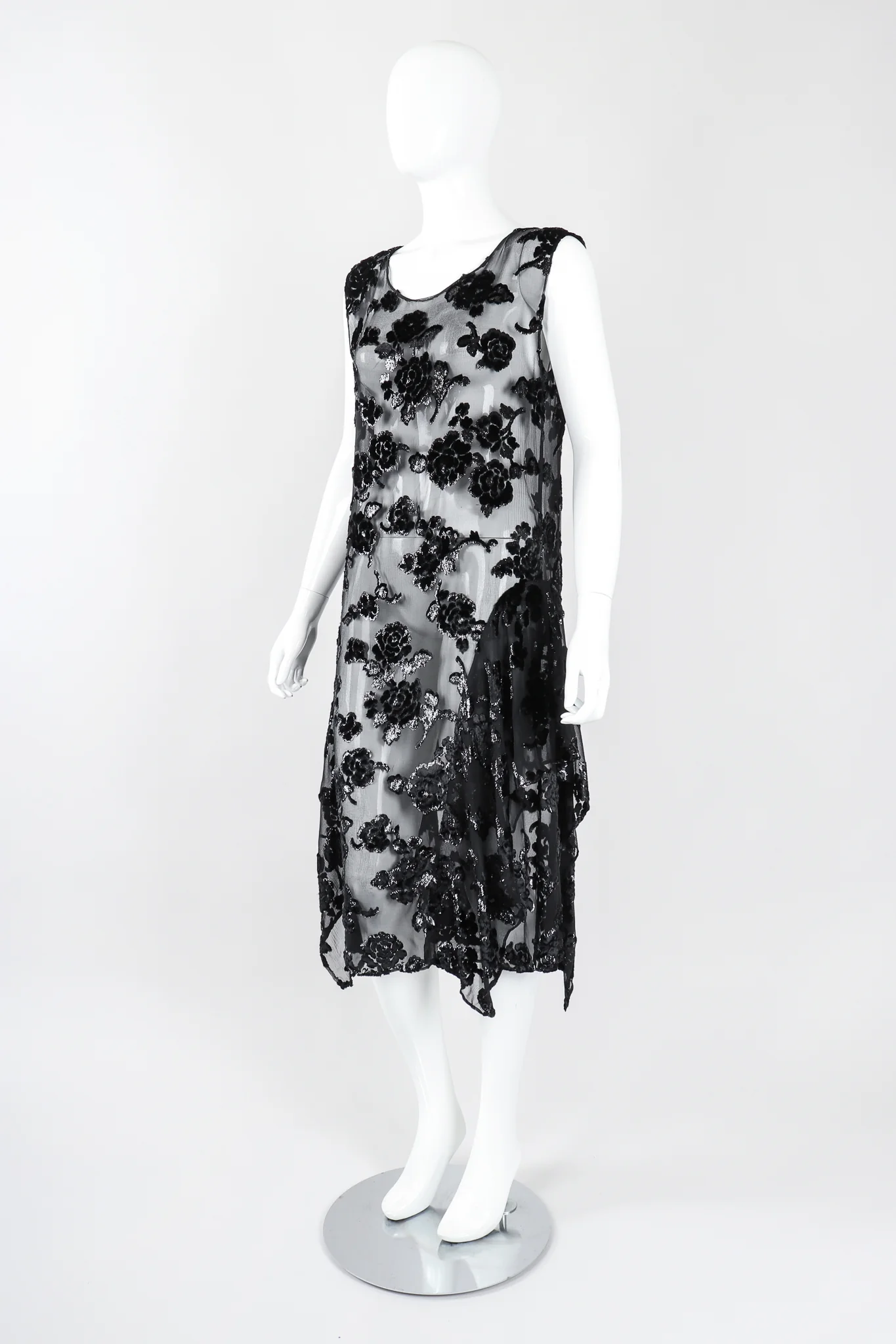 Sheer Velvet Burnout Dress - Image 3