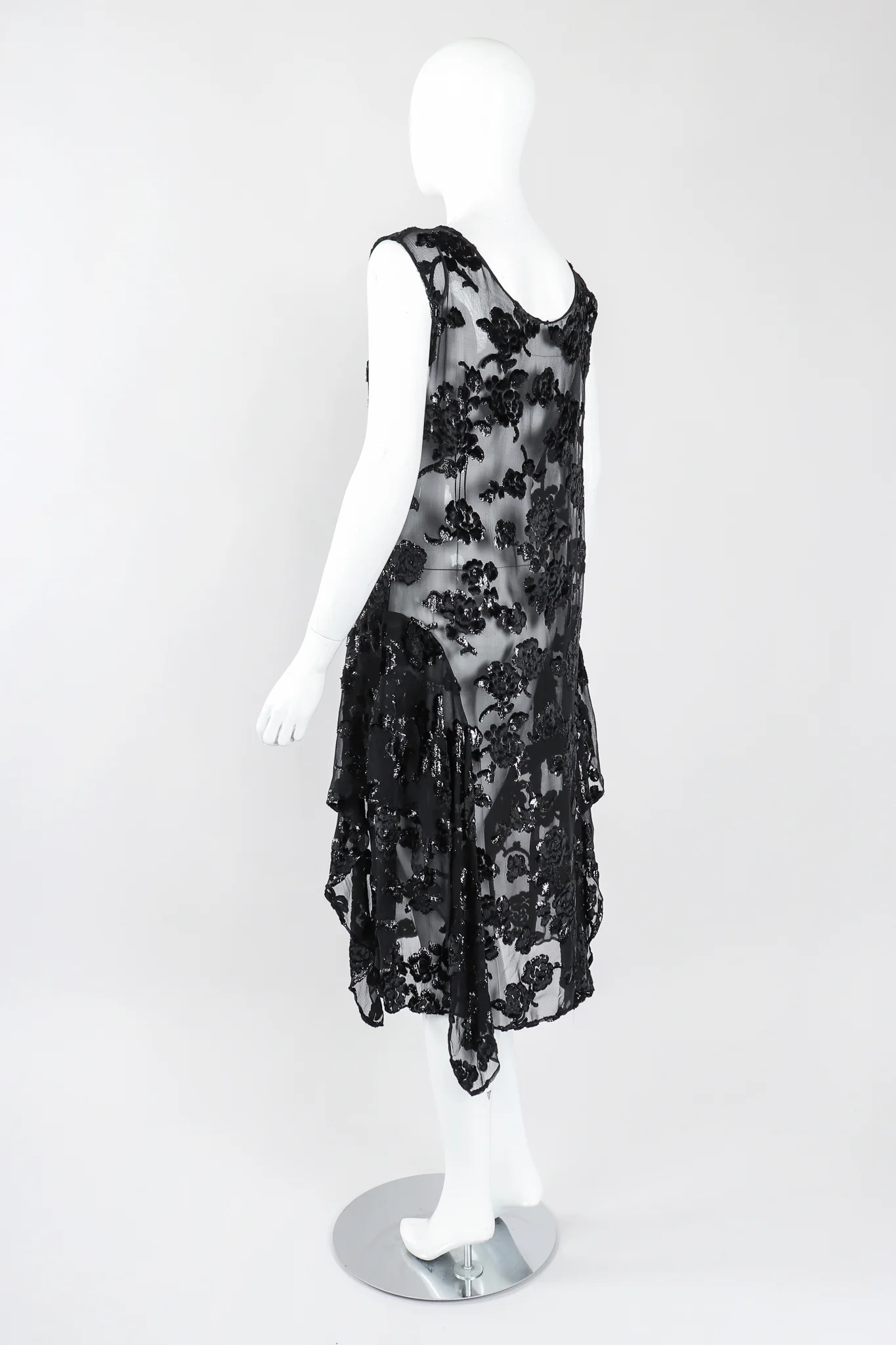 Sheer Velvet Burnout Dress - Image 5
