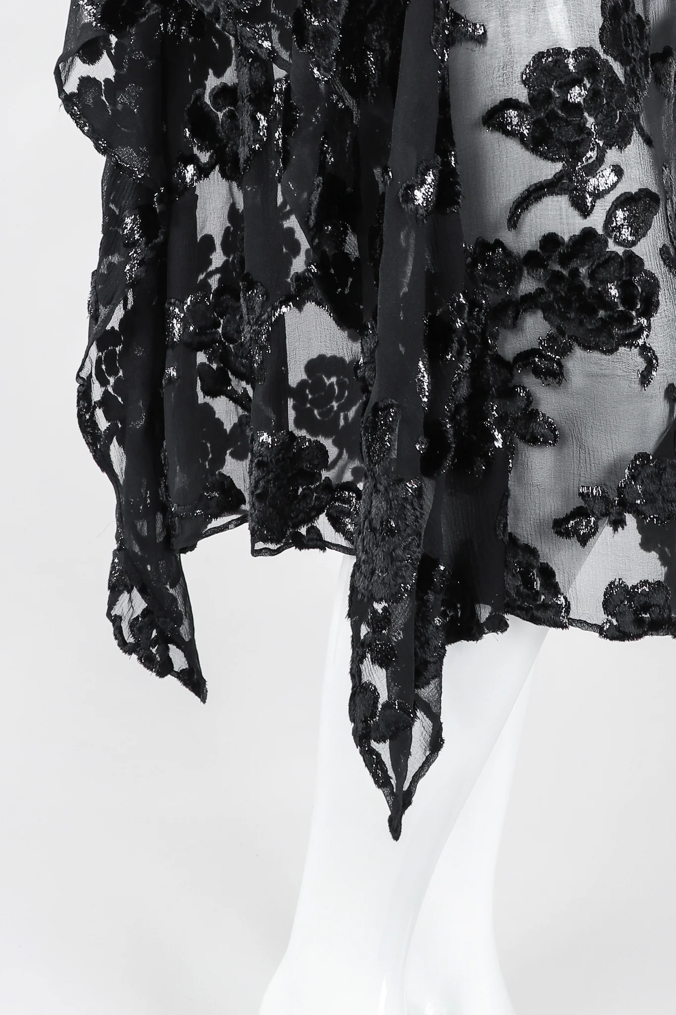 Sheer Velvet Burnout Dress - Image 8