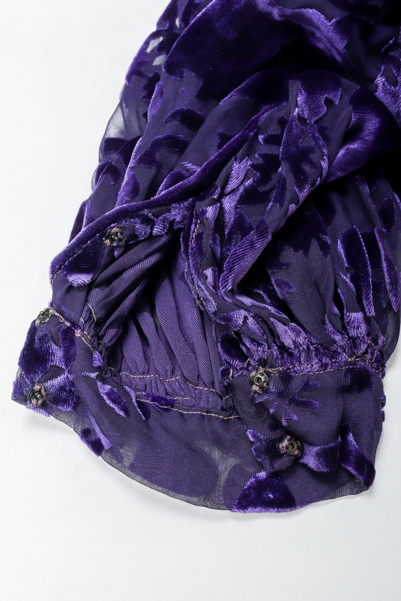 Sheer Velvet Burnout Gown - Image 13