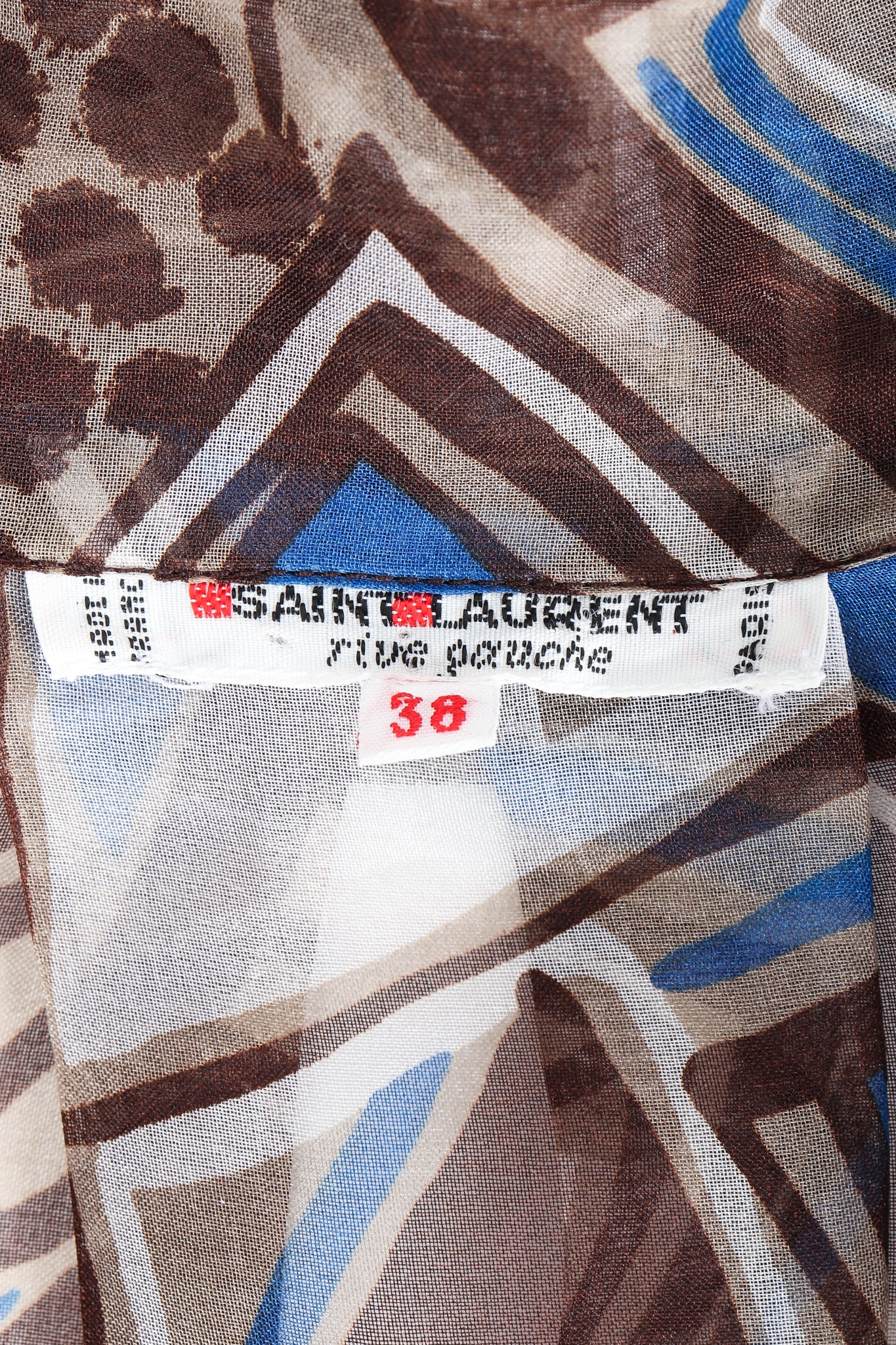 Wax Print Organza Blouse - Image 9