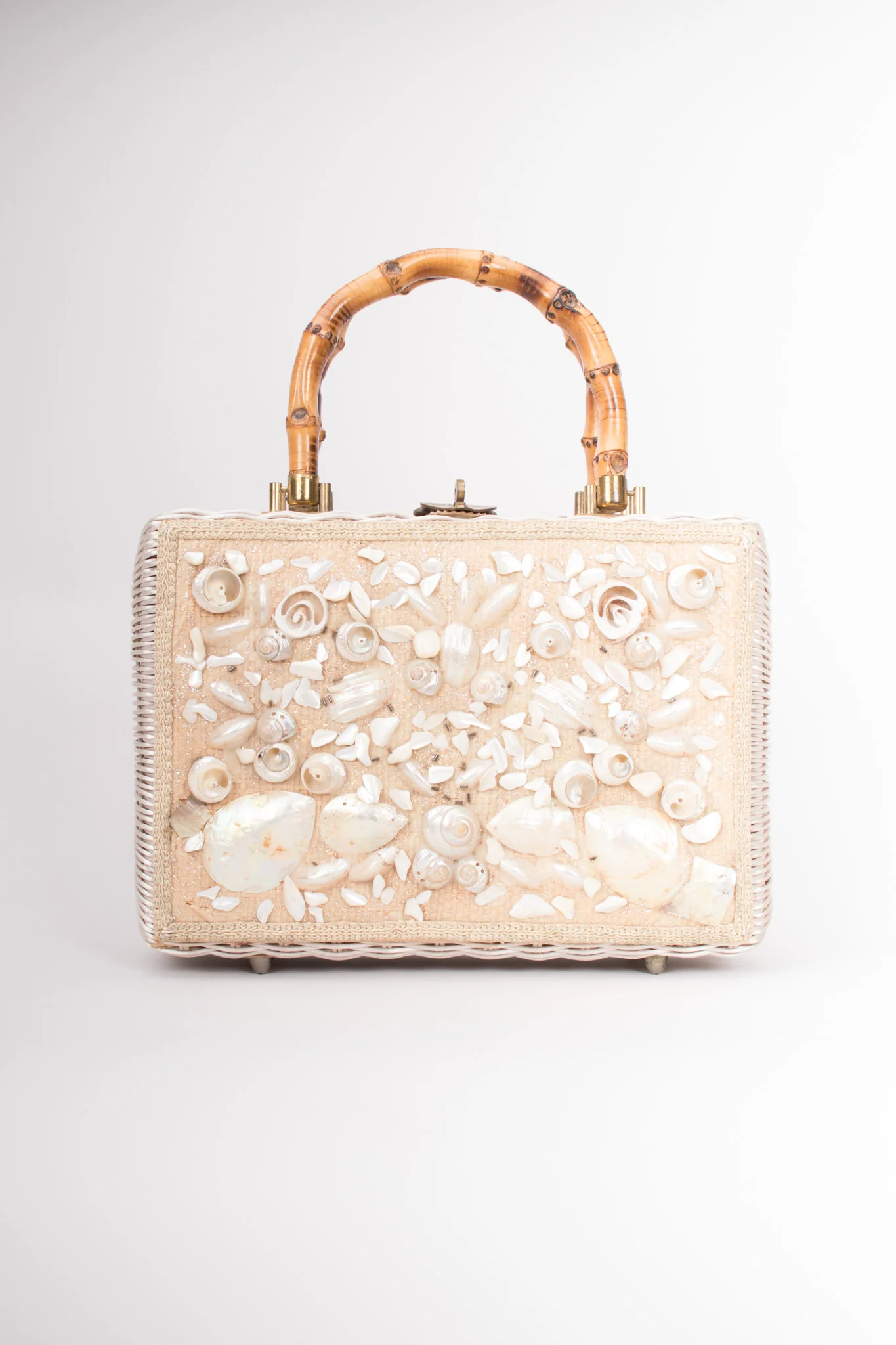 Shell Straw Box Bag - Image 3