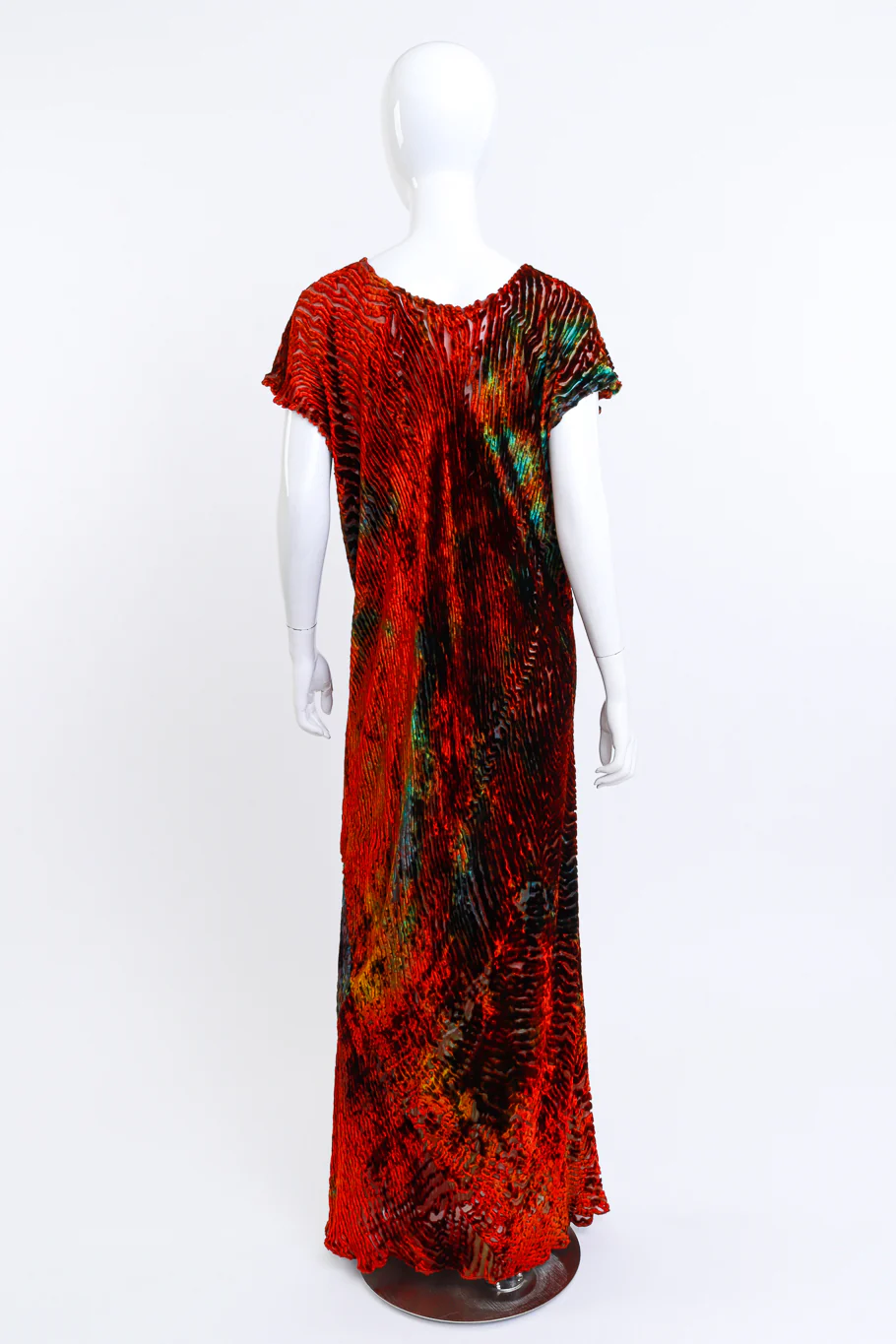 Shibori Velvet Burnout Maxi Dress - Image 4