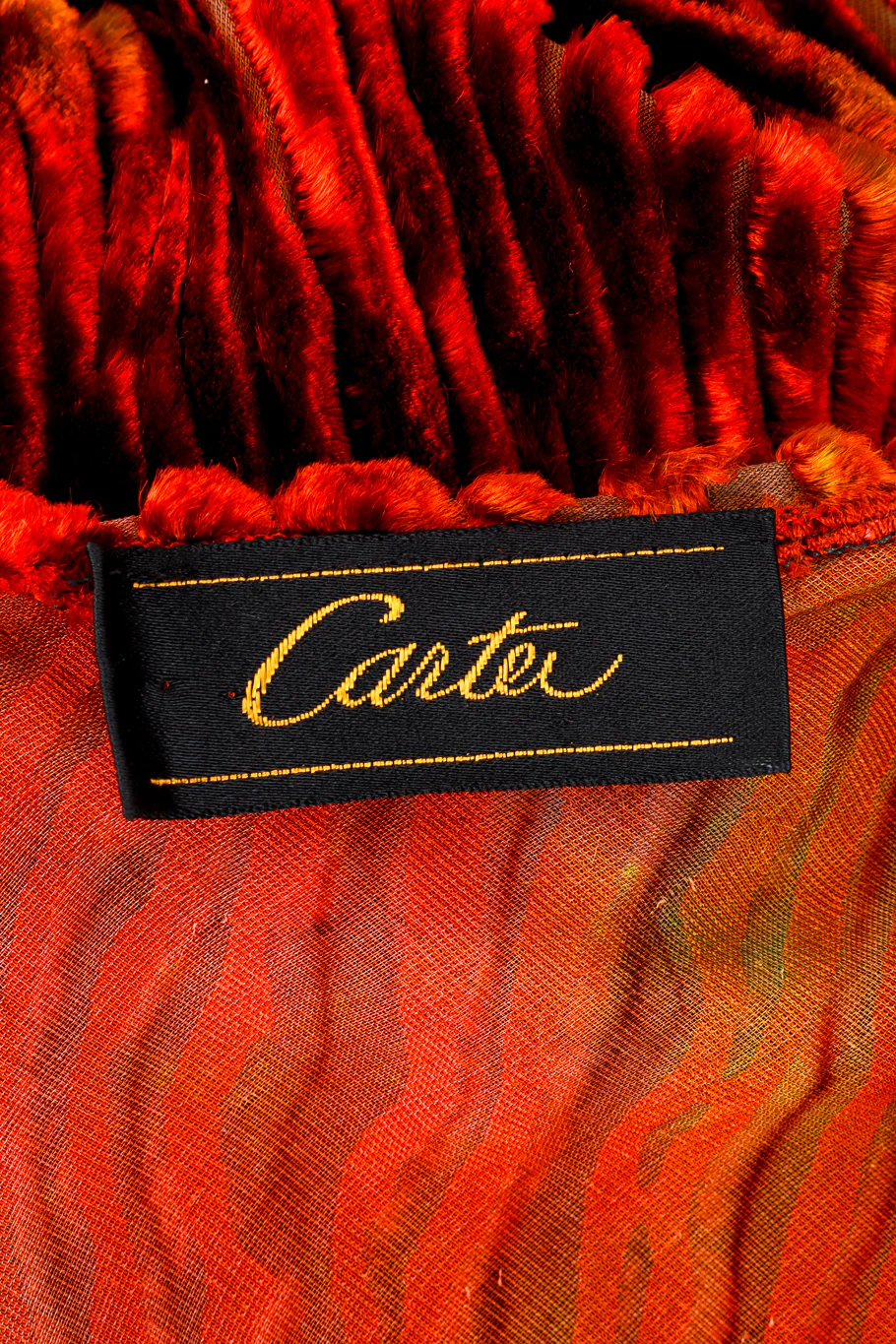 Shibori Velvet Burnout Maxi Dress - Image 7