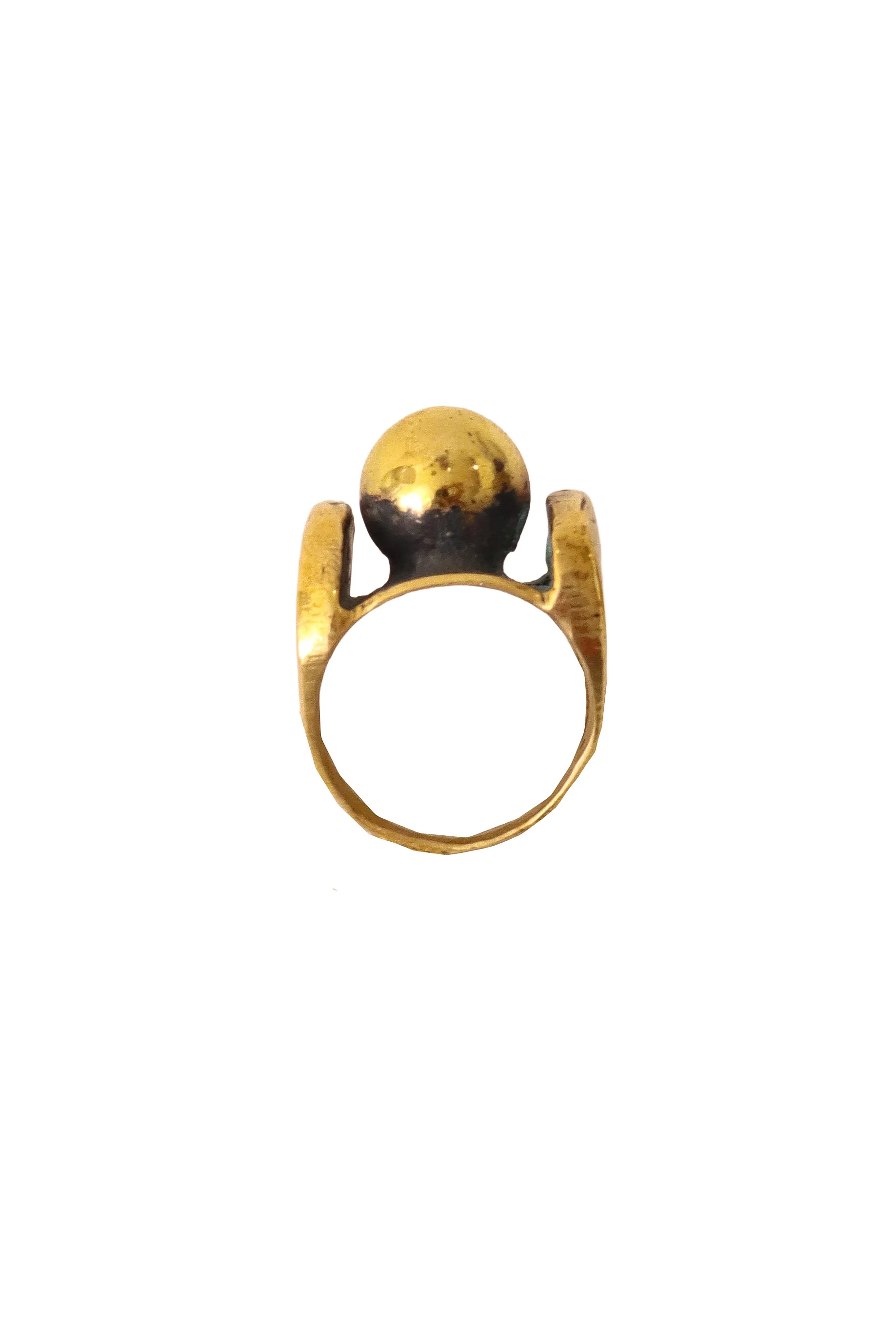 Shiny Golden Sphere Ring - Image 4