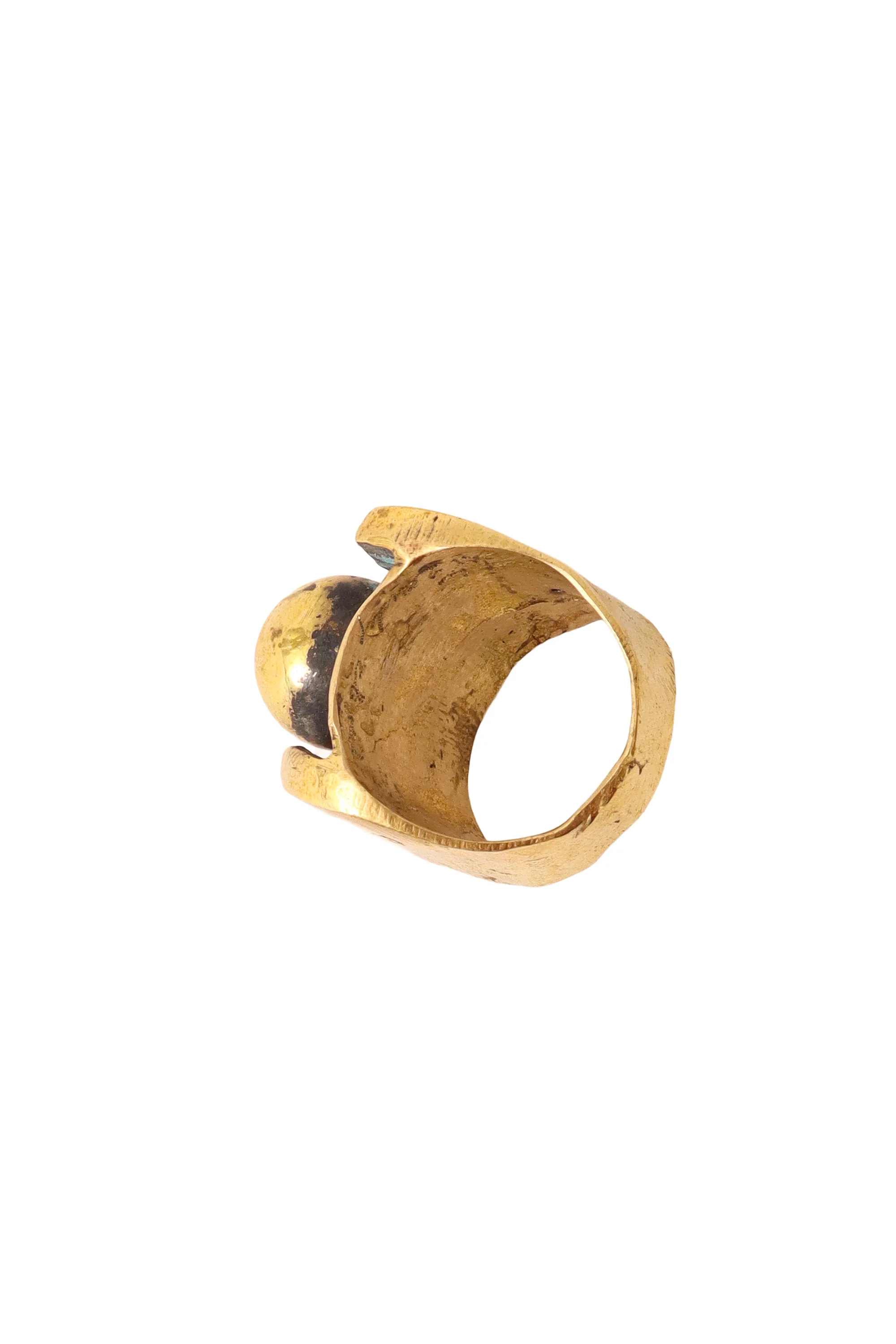 Shiny Golden Sphere Ring - Image 5