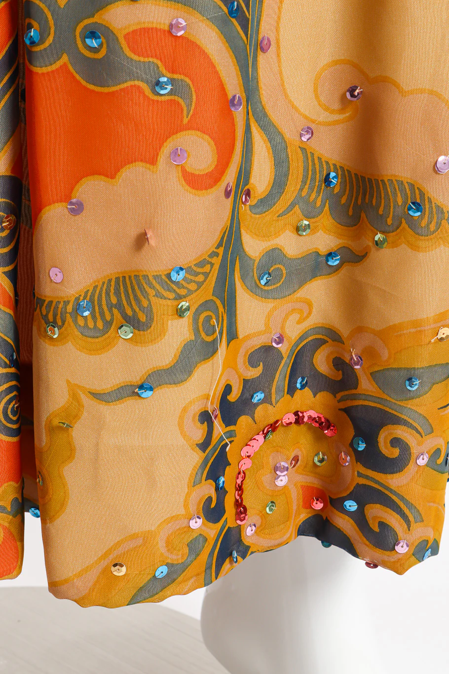 Shirred Sequin Maxi Dress - Image 12
