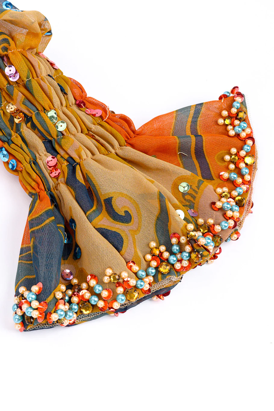 Shirred Sequin Maxi Dress - Image 6