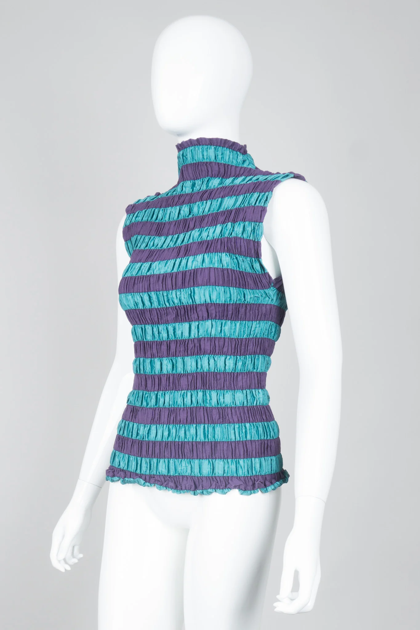 Shirred Stripe Top - Image 3