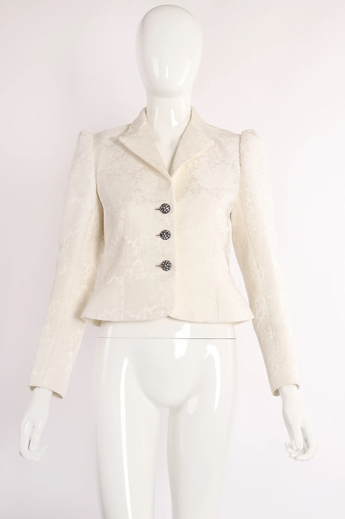 Shrunken Brocade Jacket - Image 3