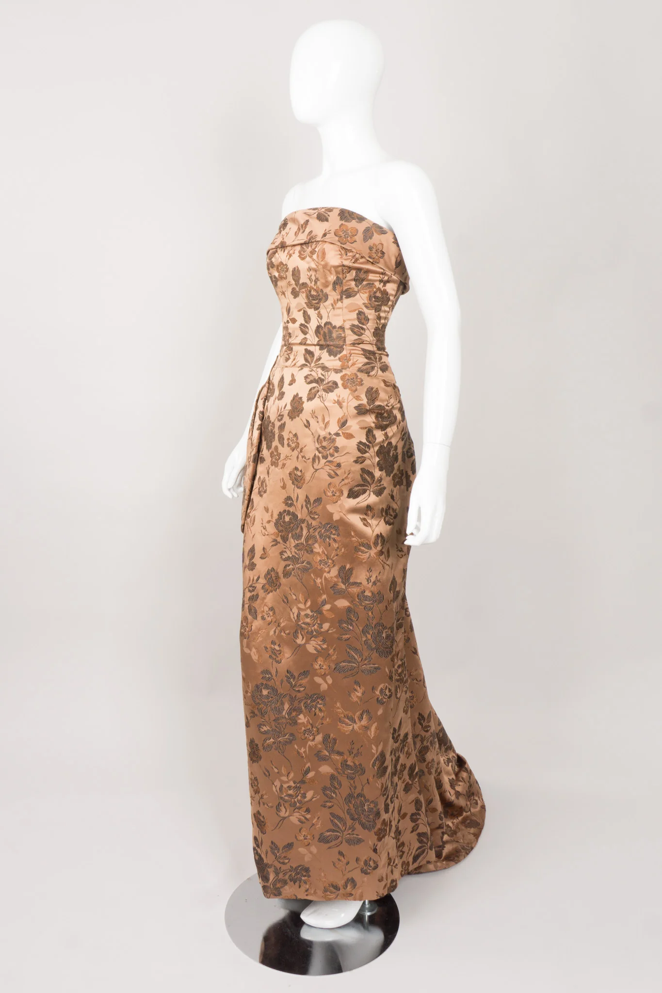Side Bustle Strapless Gown - Image 4