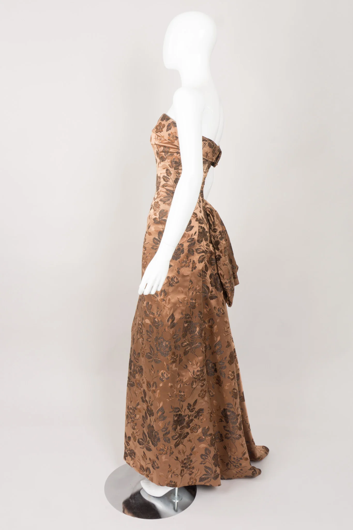 Side Bustle Strapless Gown - Image 5