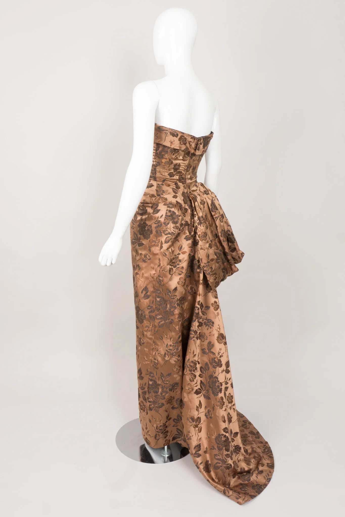Side Bustle Strapless Gown - Image 6
