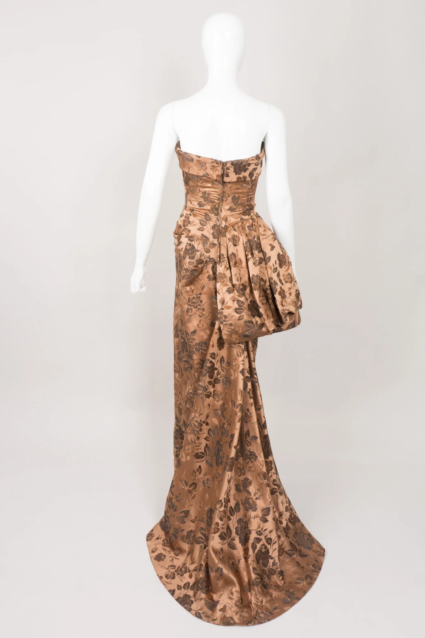 Side Bustle Strapless Gown - Image 7