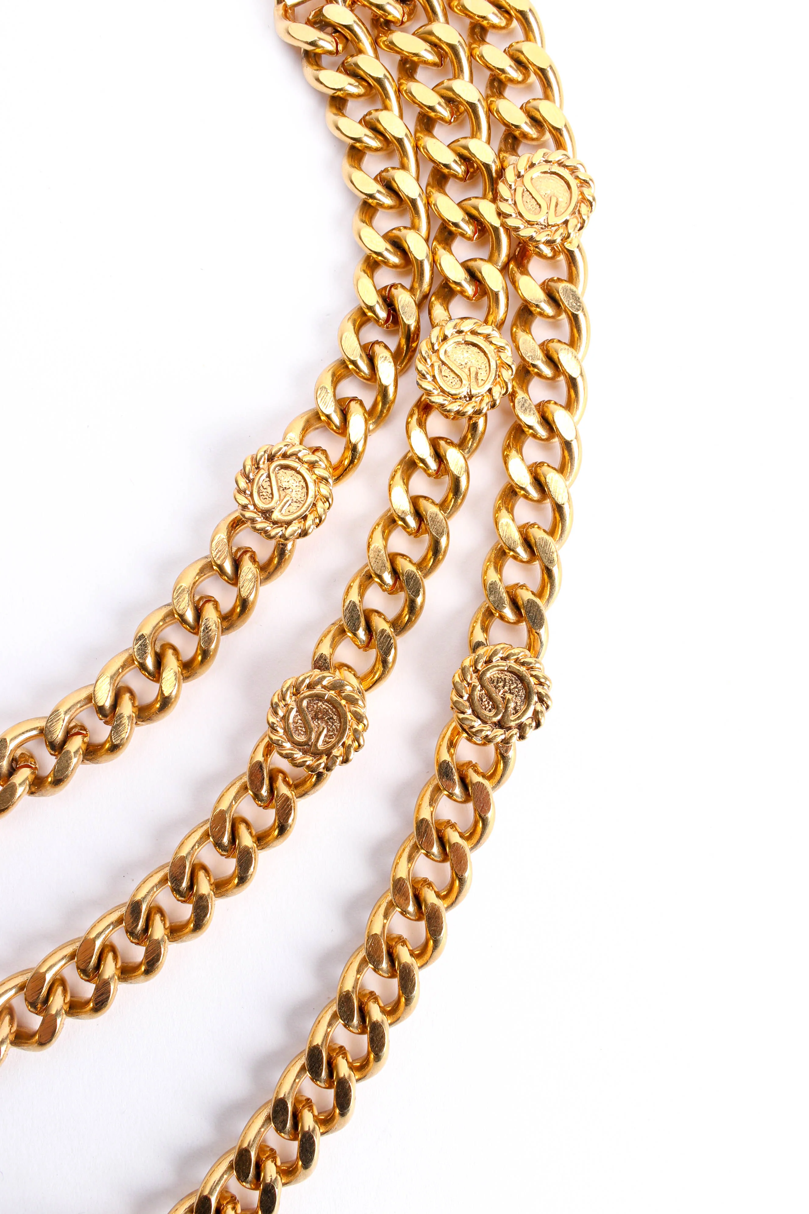 Signature "SJ" Tiered Link Necklace - Image 4