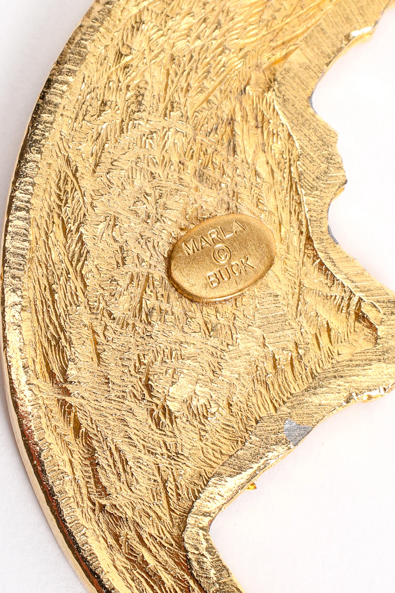 Silhouette Coin Cutout Chain Brooch - Image 13